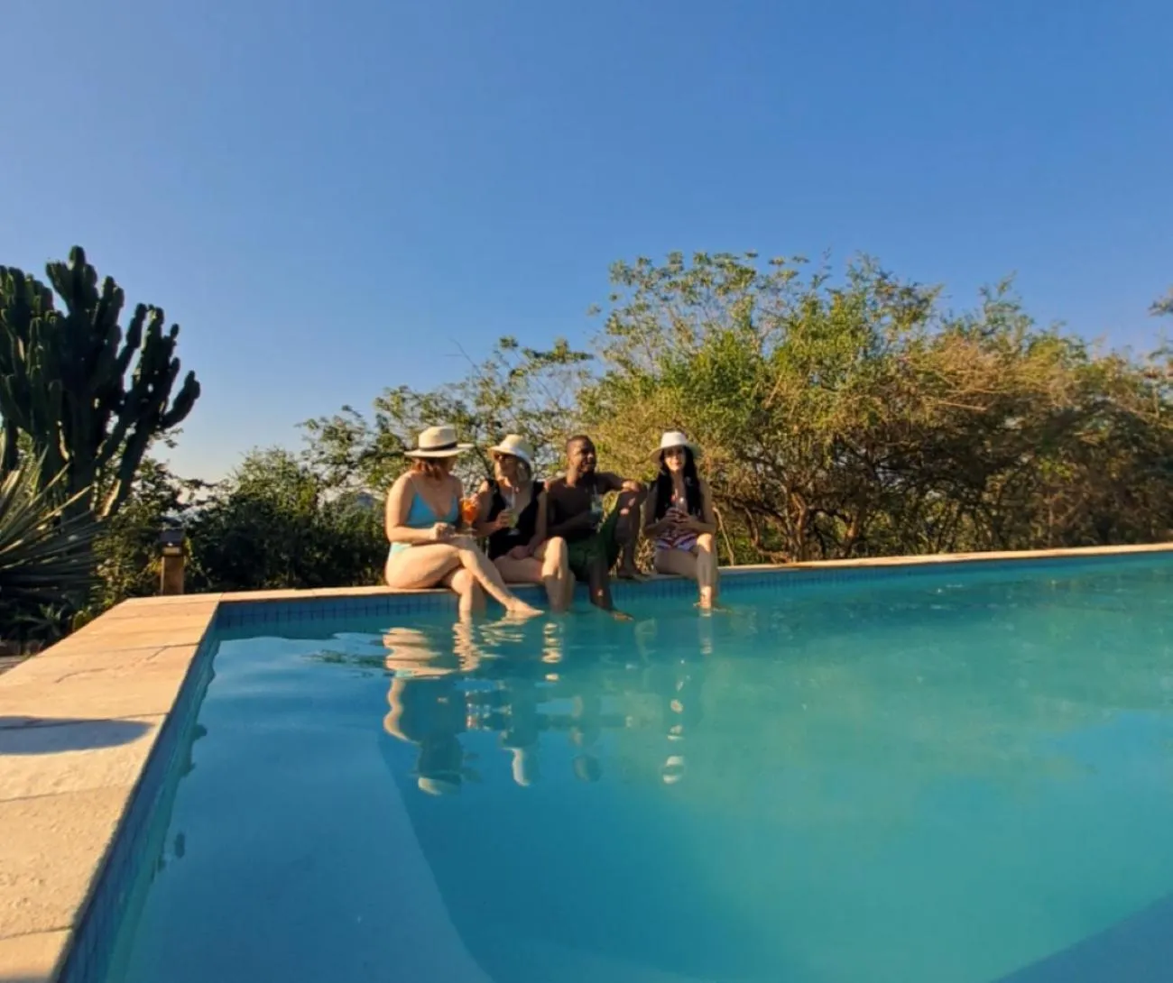 Swimming pool in Ndhula Luxury Tented Lodge