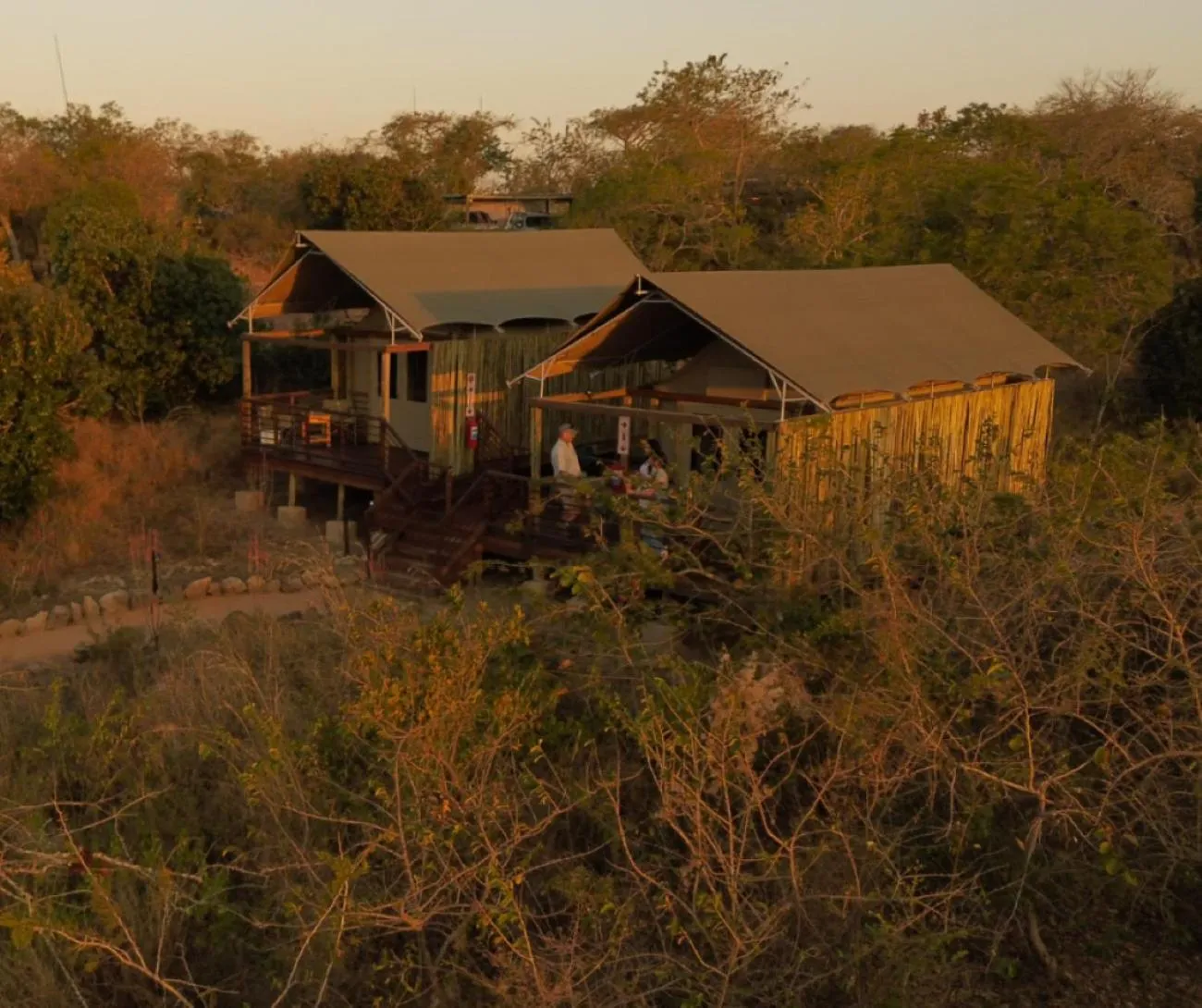 Patio in Ndhula Luxury Tented Lodge