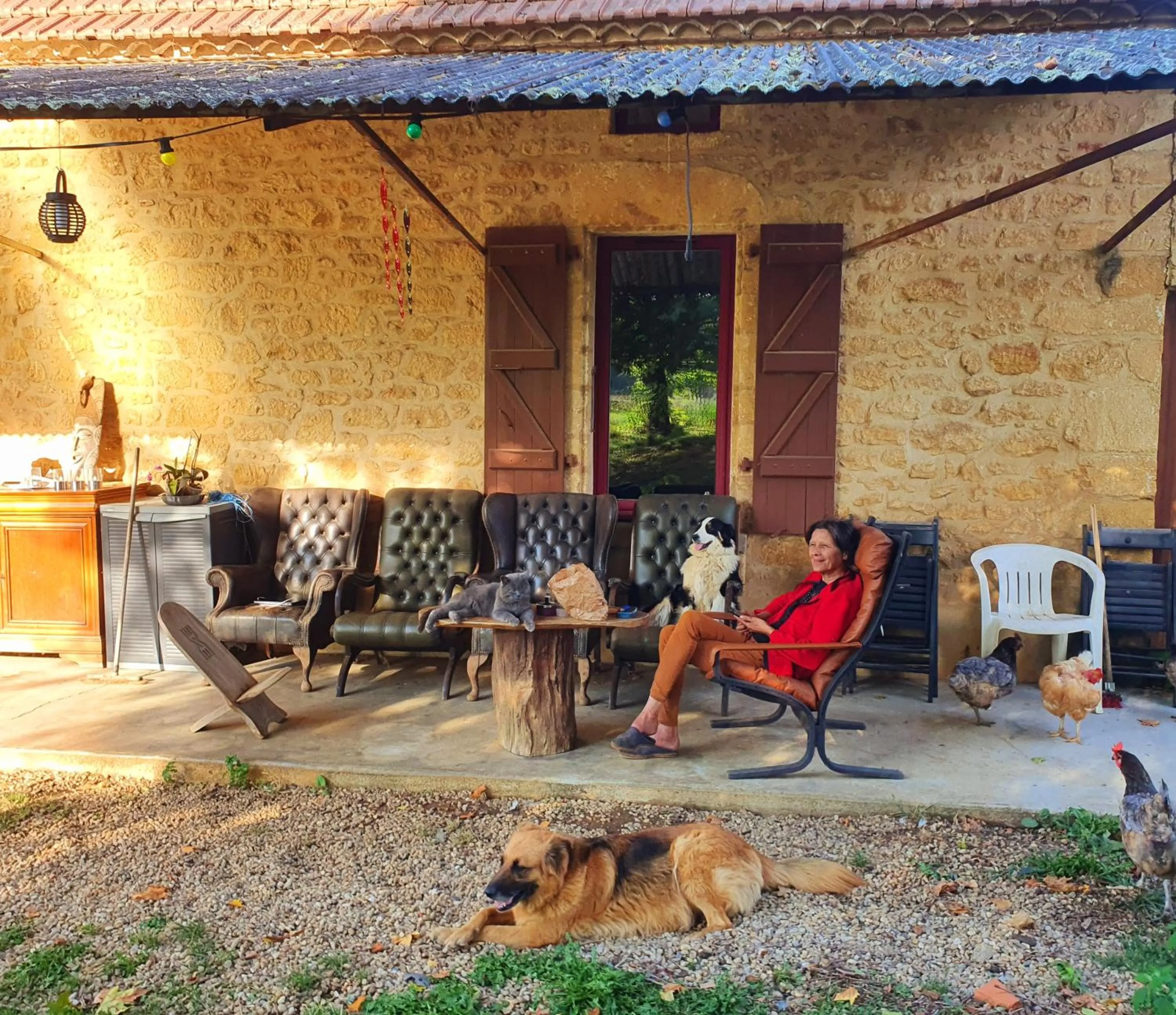 Patio in Chambres d'hôtes Gourdon