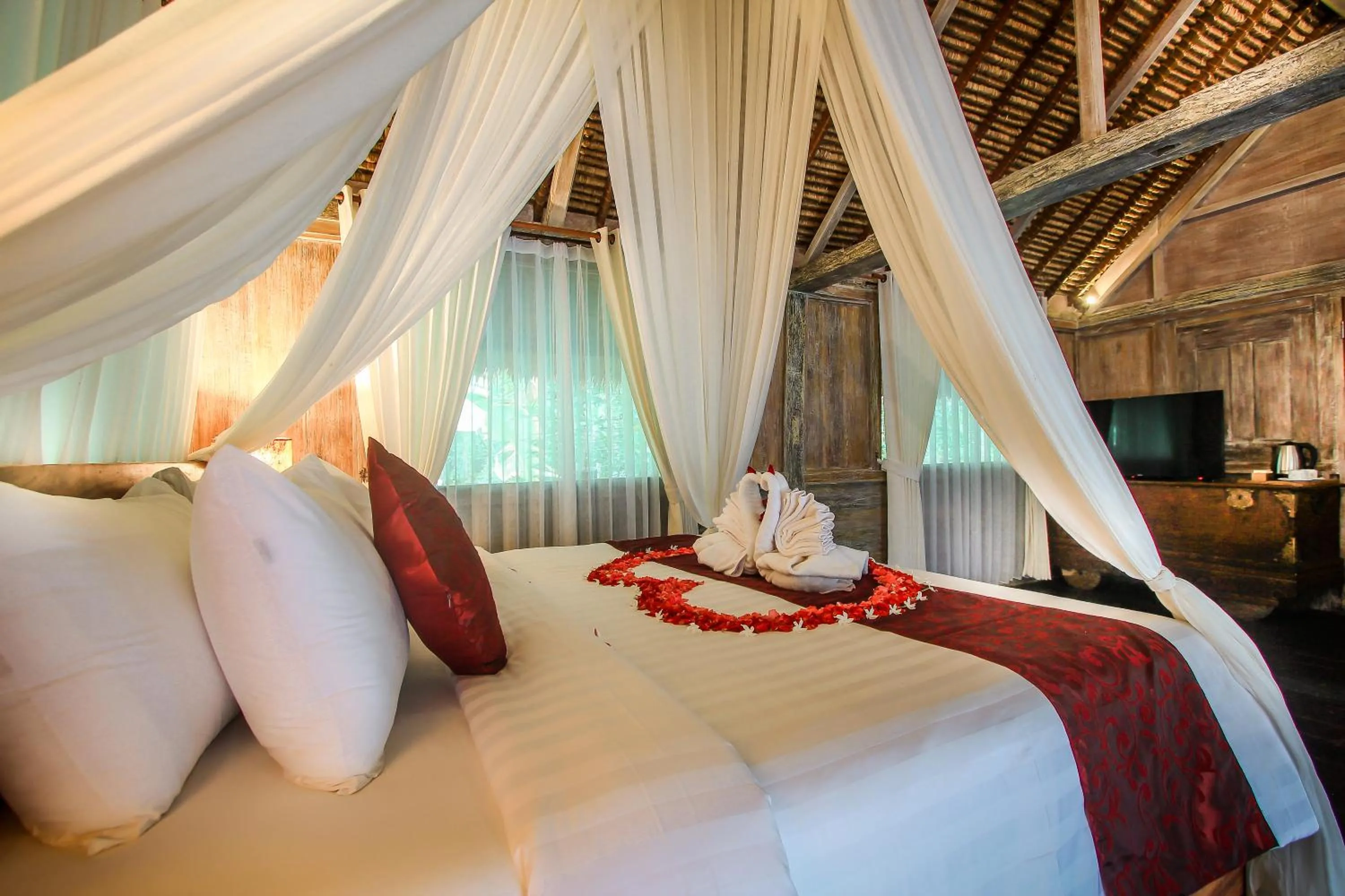 Bedroom, Bed in Keramas Sacred River Retreat Resort and Villa