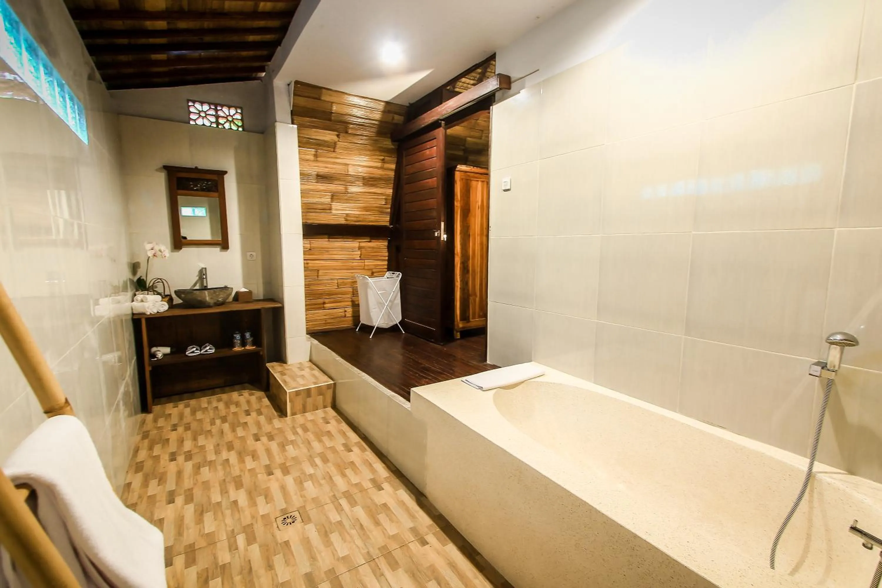 Bathroom in Keramas Sacred River Retreat Resort and Villa