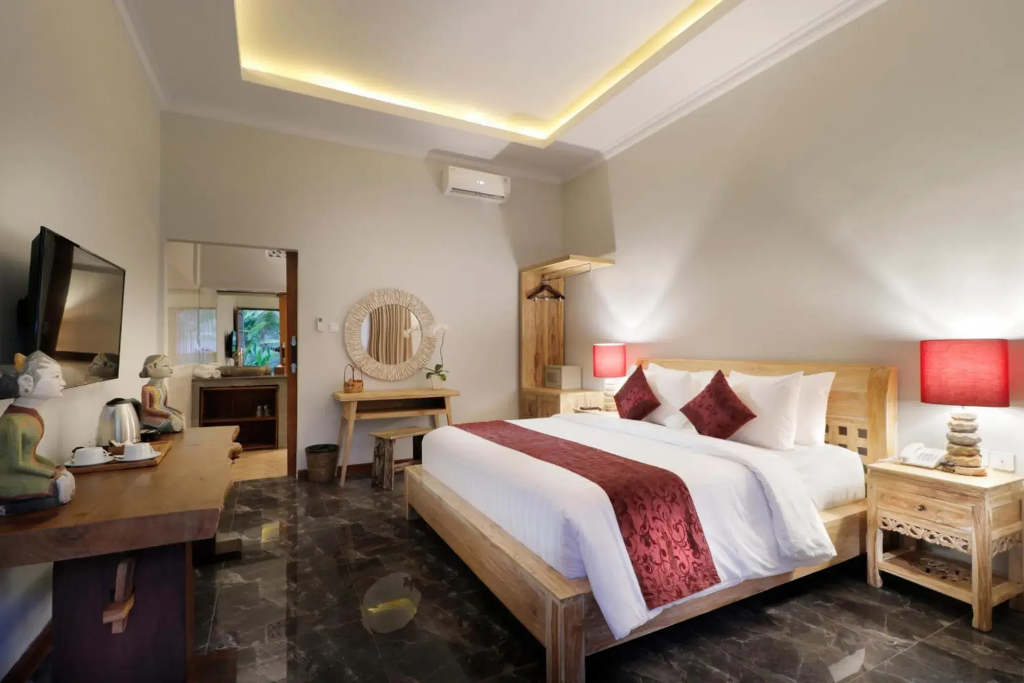 Deluxe Double or Twin Room with Garden View in Keramas Sacred River Retreat Resort and Villa Deluxe Double or Twin Room with Garden View in Keramas Sacred River Retreat Resort and Villa