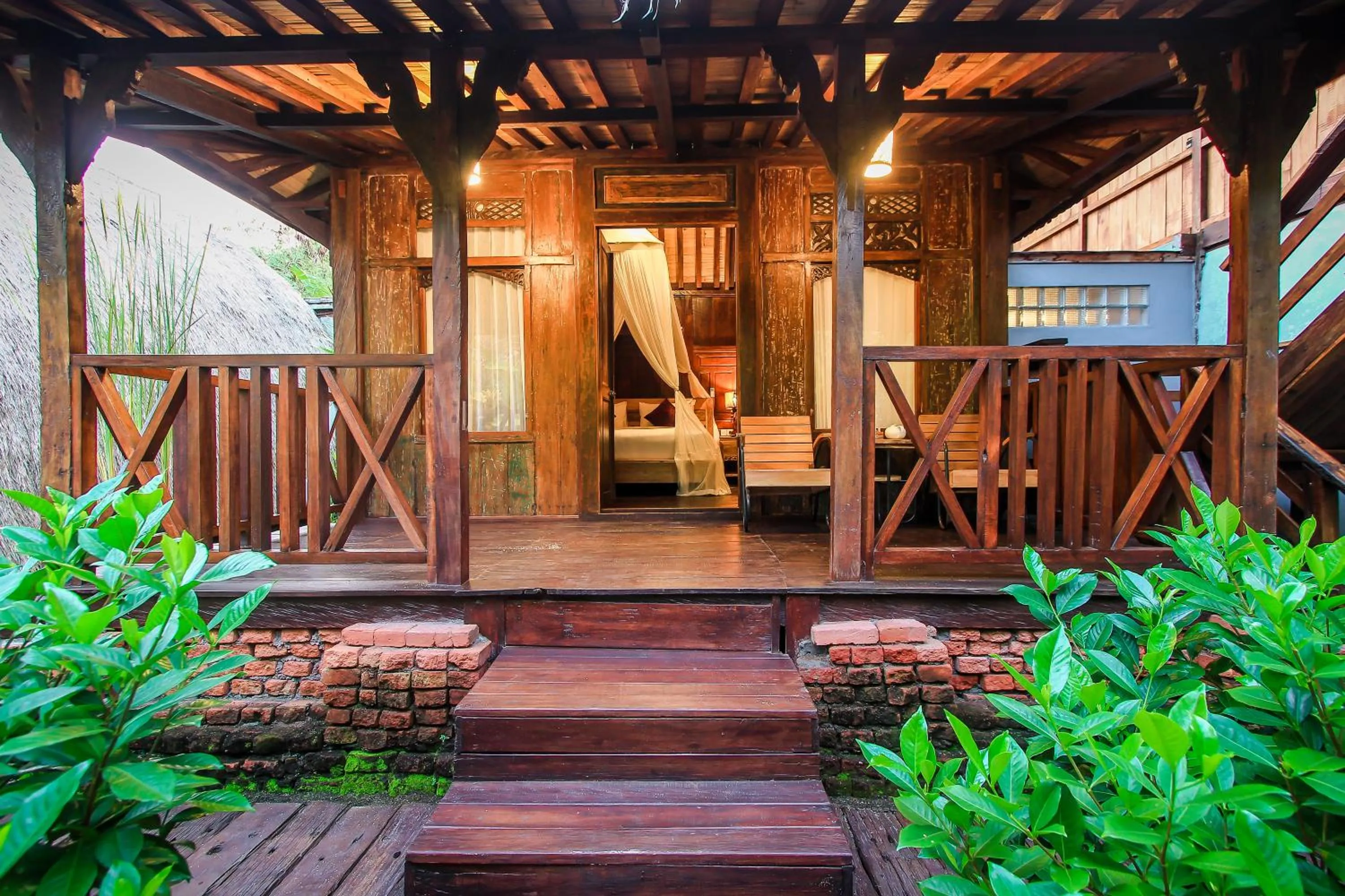 Balcony/Terrace in Keramas Sacred River Retreat Resort and Villa