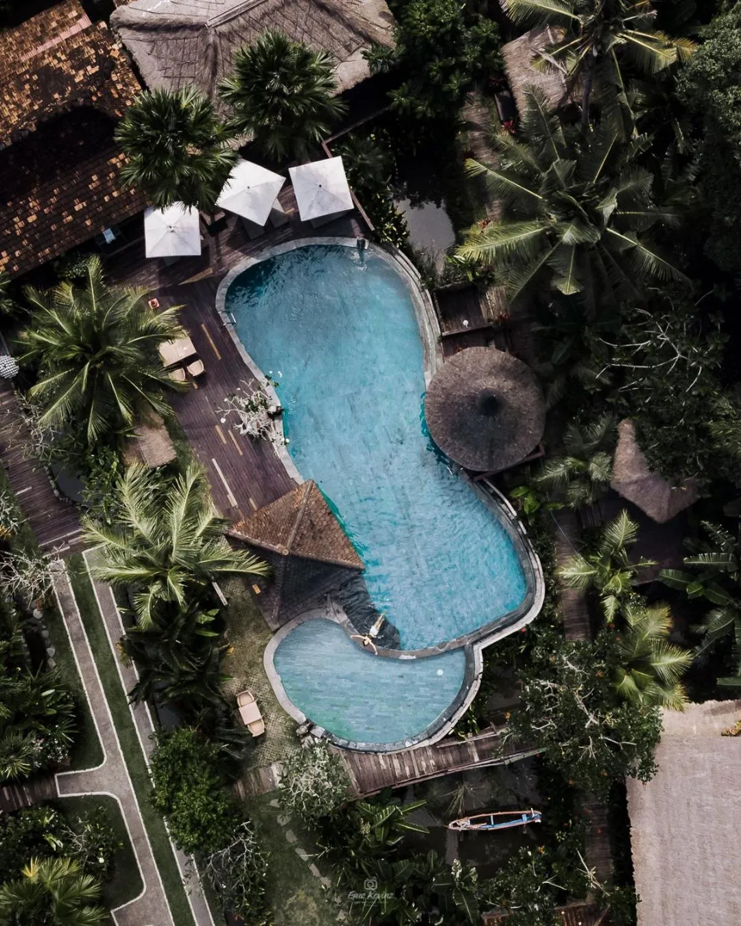 Bird's eye view in Keramas Sacred River Retreat Resort and Villa