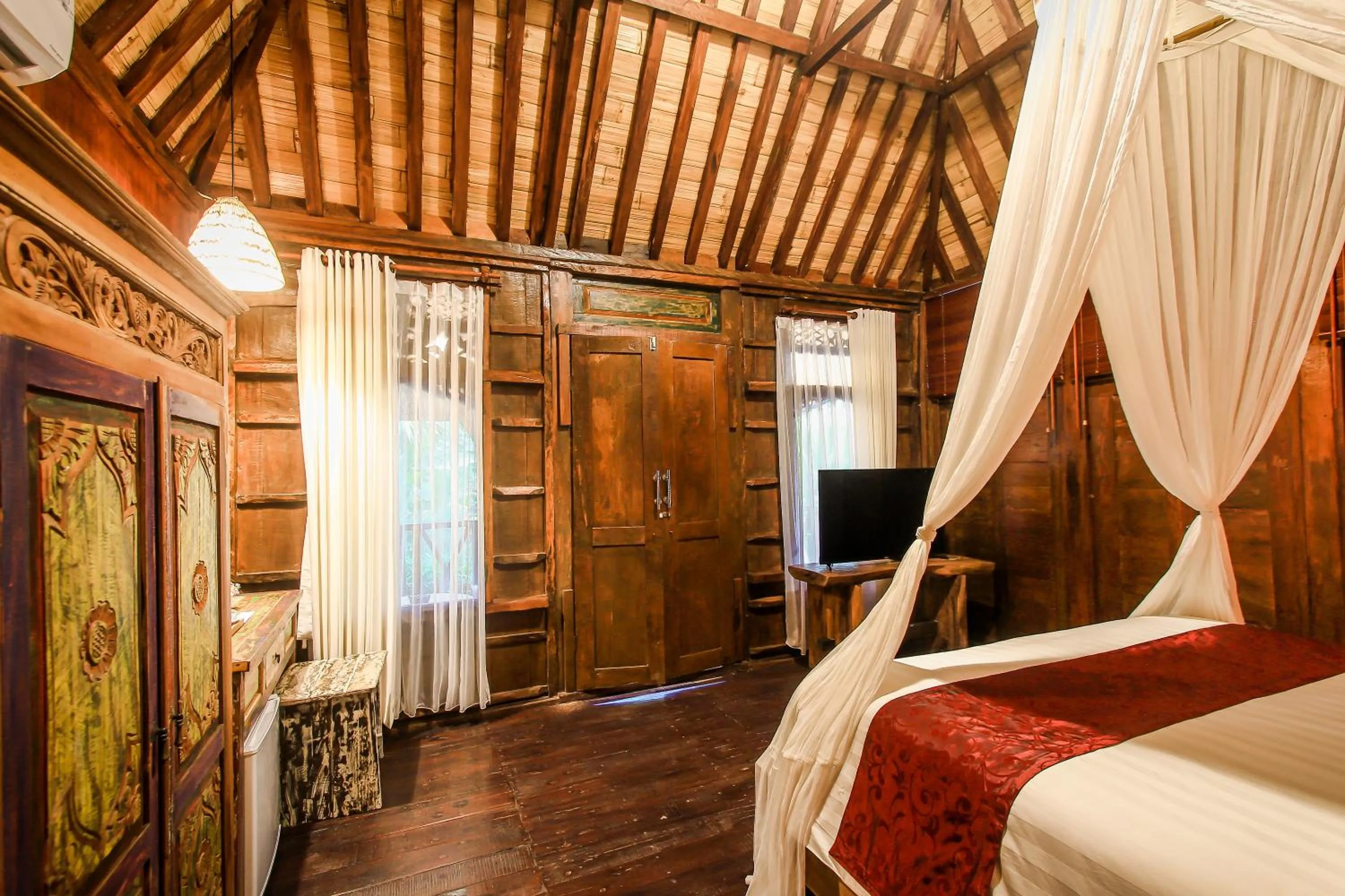 Bedroom, Bed in Keramas Sacred River Retreat Resort and Villa