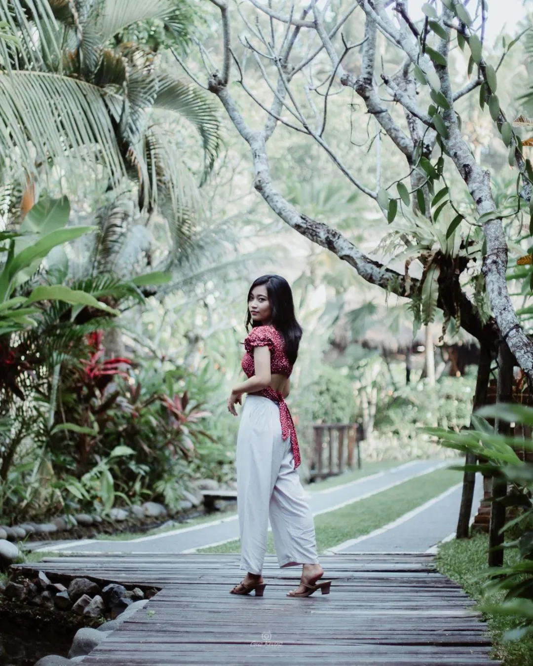 Garden view in Keramas Sacred River Retreat Resort and Villa