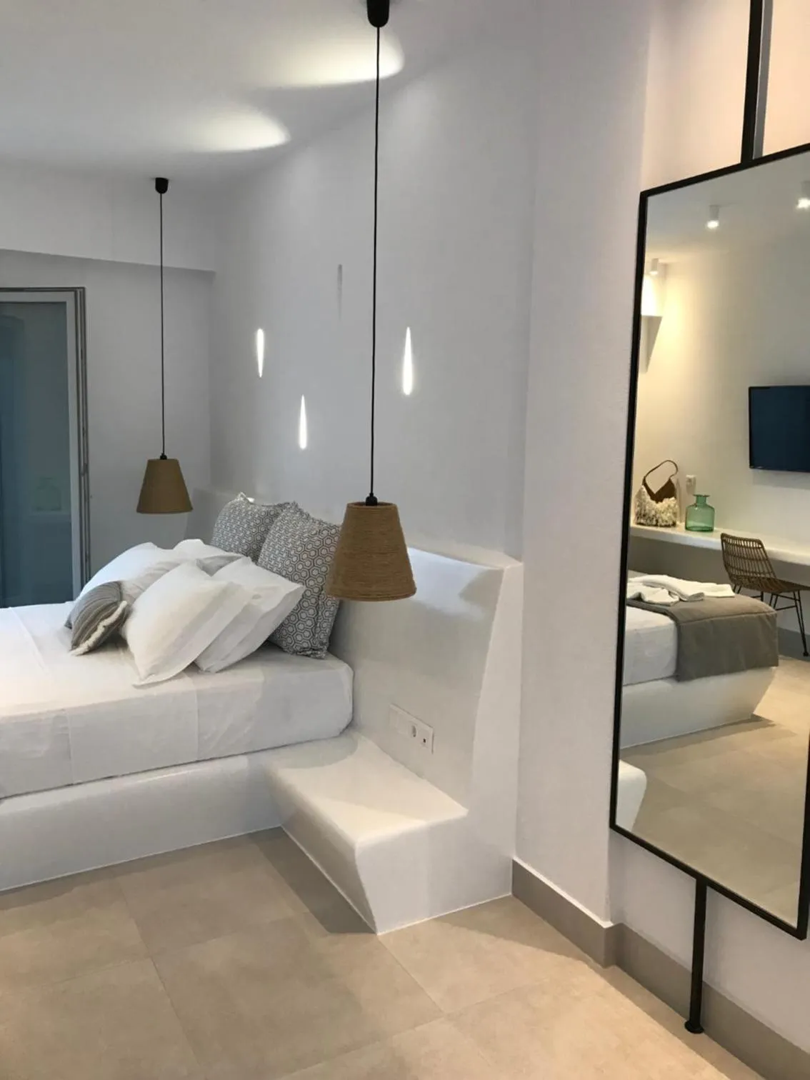 Bed in Quartano Luxury Cycladic Residence, Adults Only (13+)