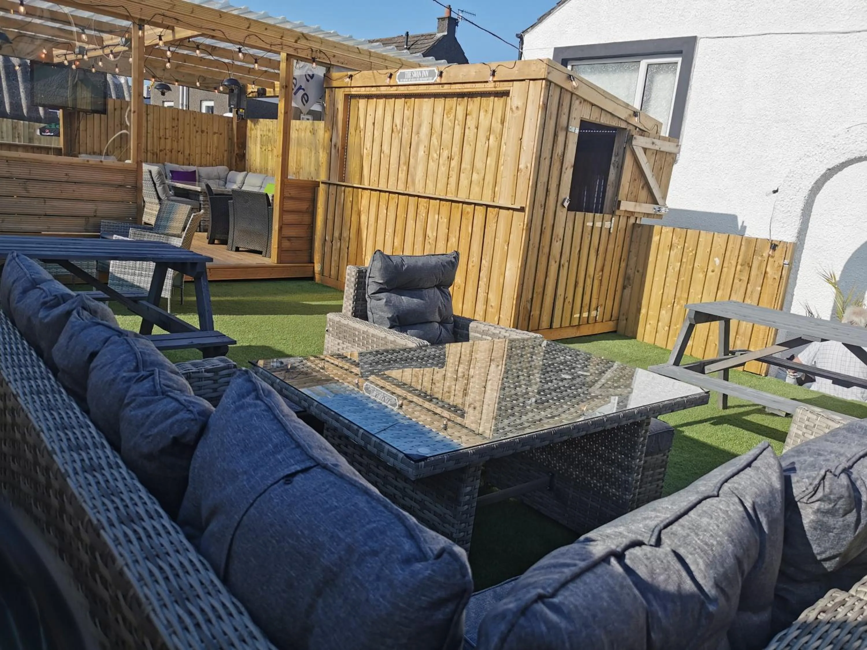 Patio in The Swan Inn