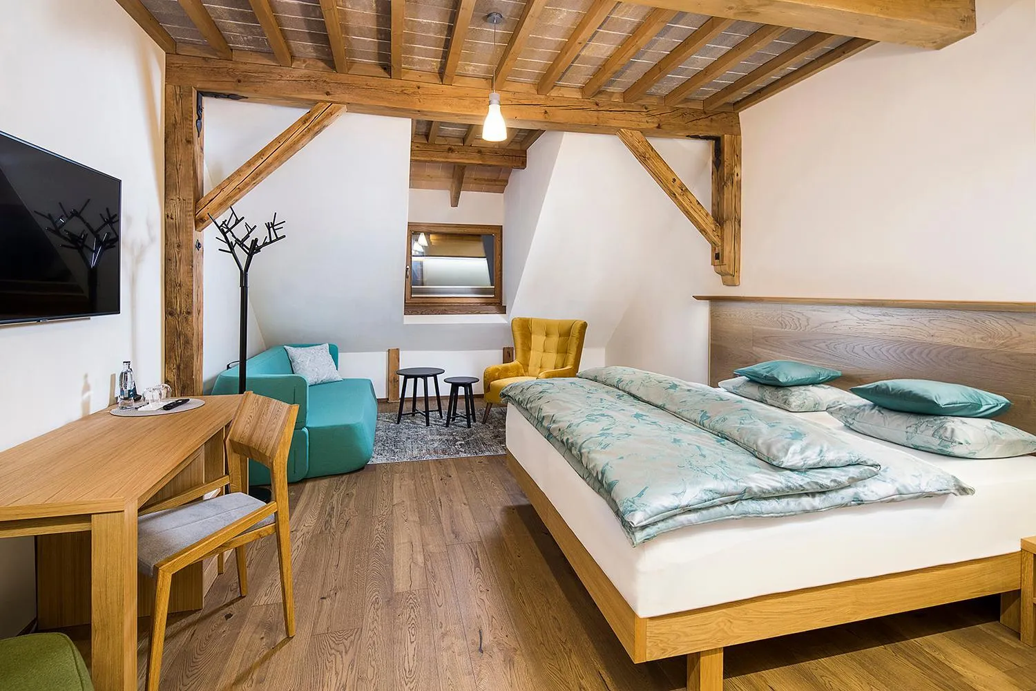 Seating area, Bed in Kaštieľ Kubínyi