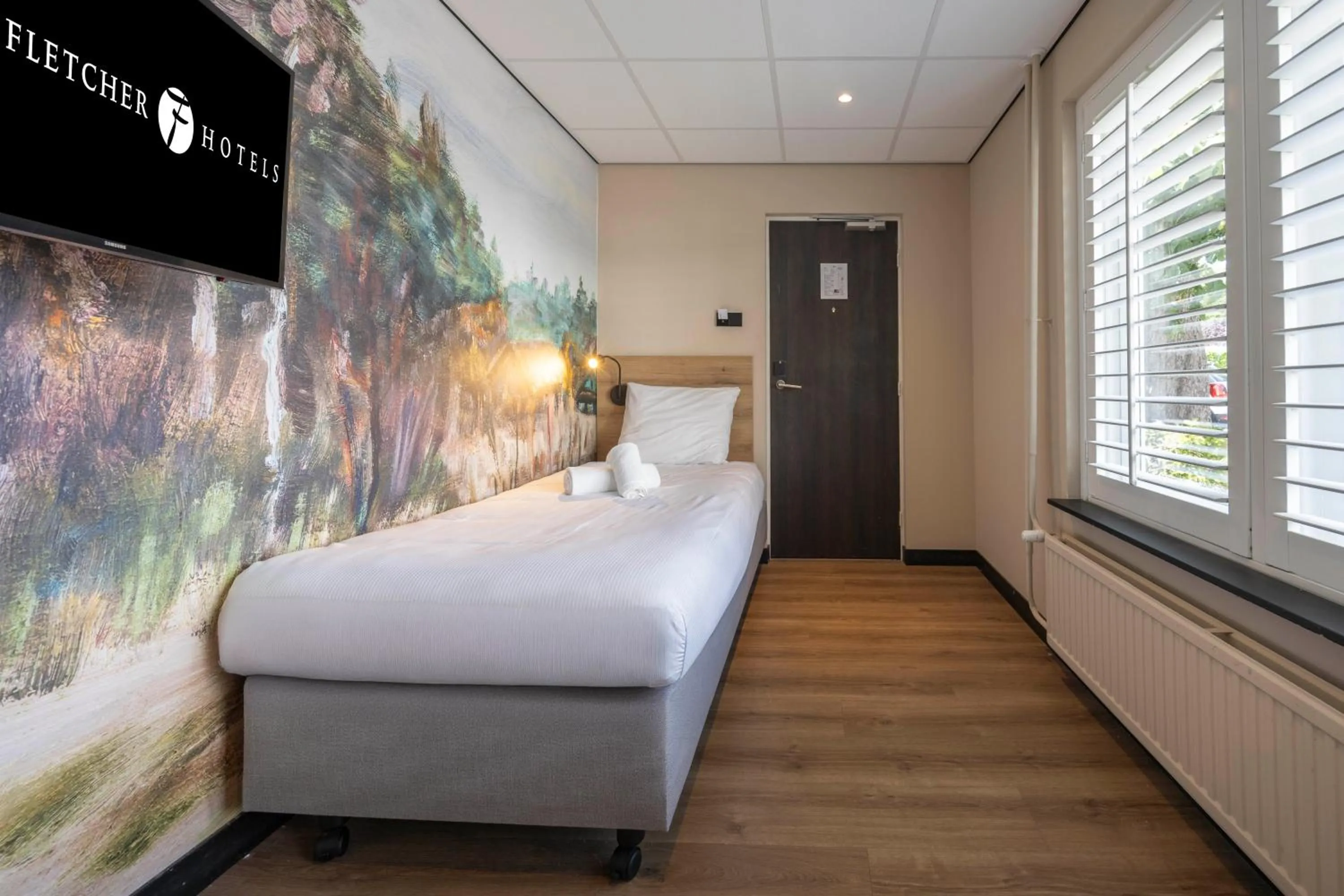 Bedroom, Bed in Fletcher Hotel-Restaurant Het Witte Huis