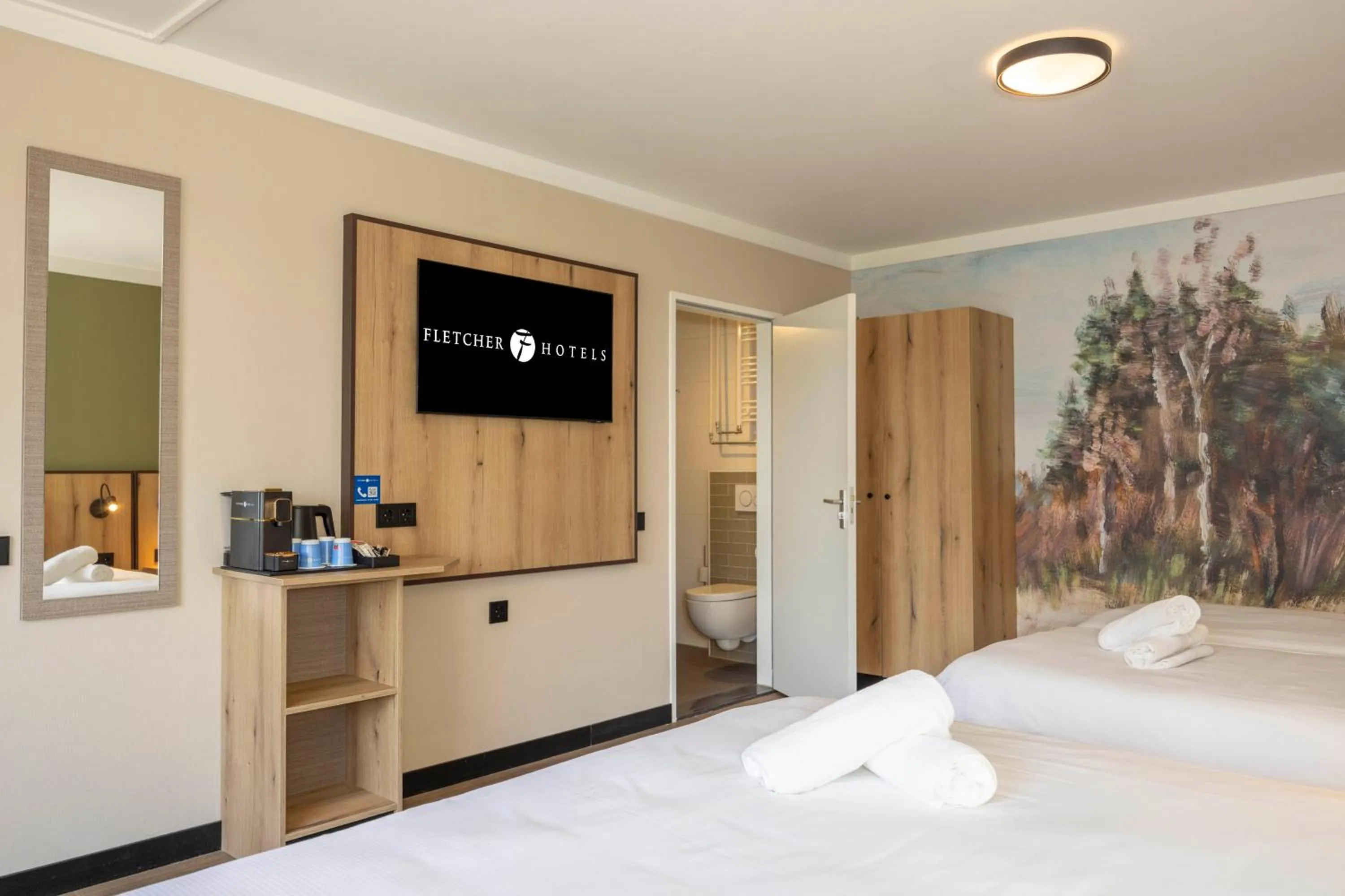 Bedroom, Bed in Fletcher Hotel-Restaurant Het Witte Huis