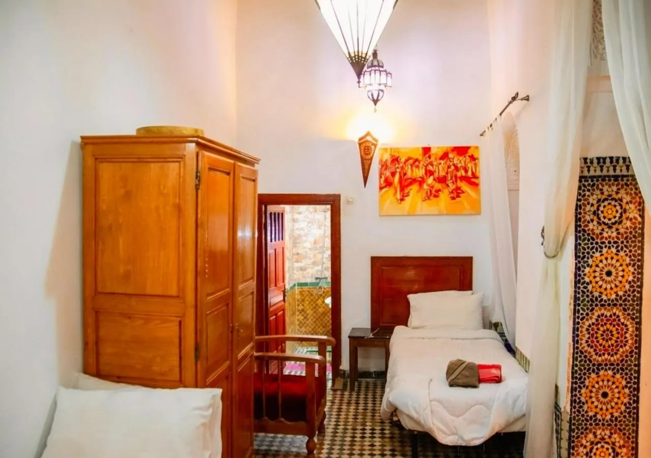 Bed in Riad Dar Iman