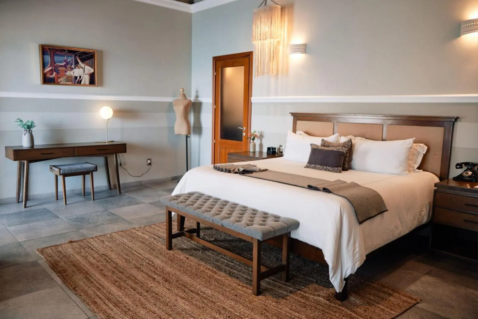 Bed in Casa Lucila Mazatlán Curamoria Collection