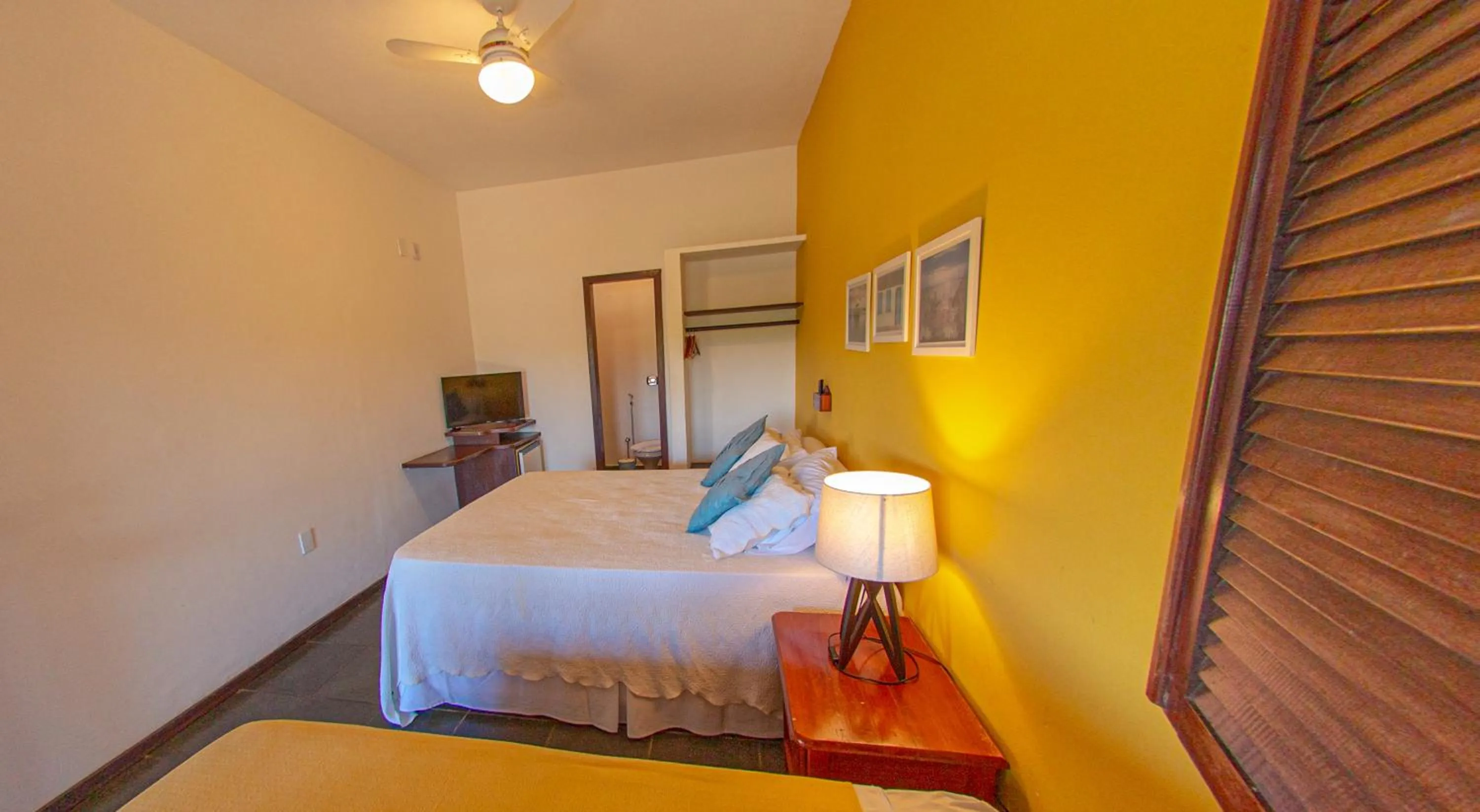 Bed in Pousada Canto do Rio