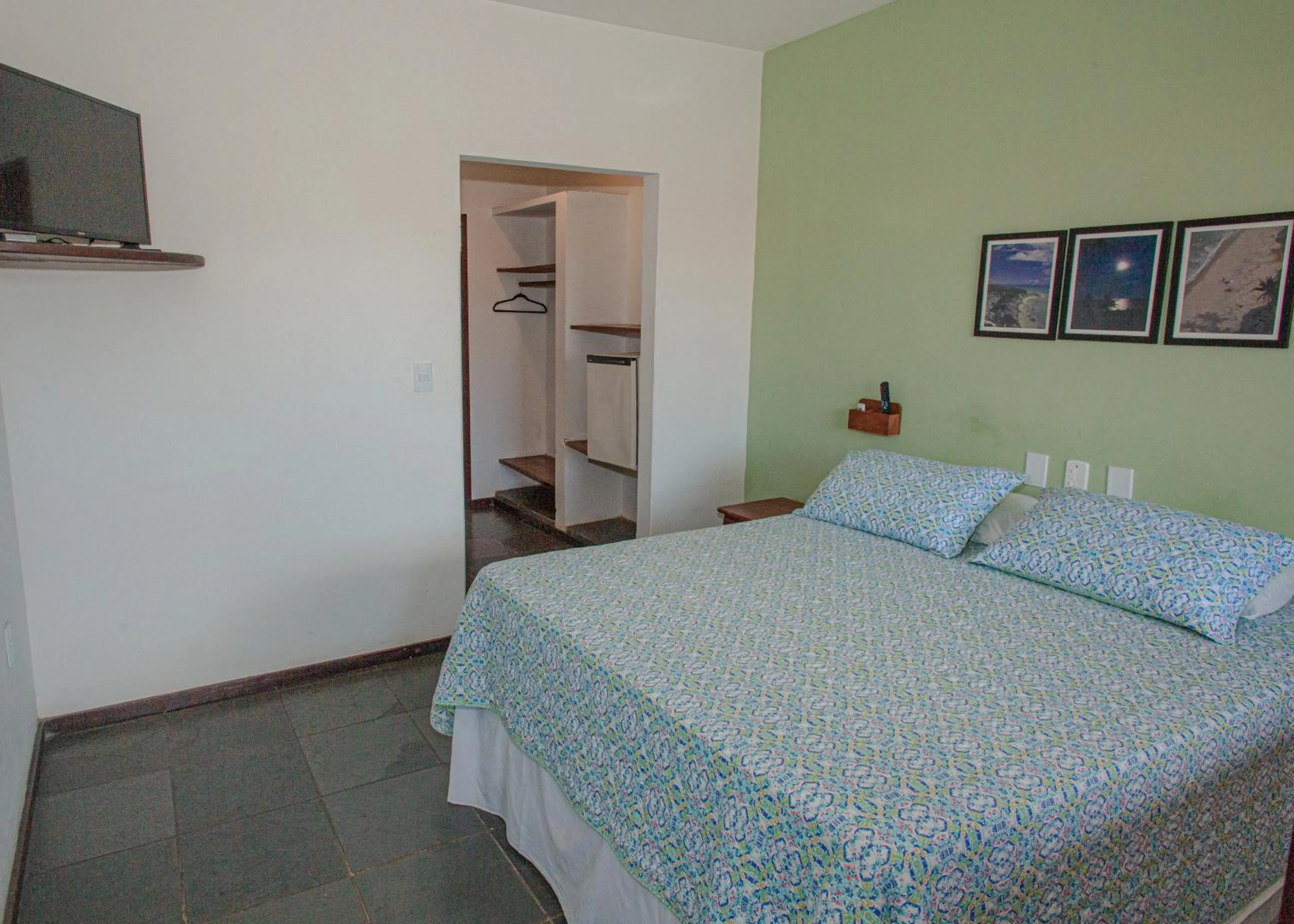 Bed in Pousada Canto do Rio