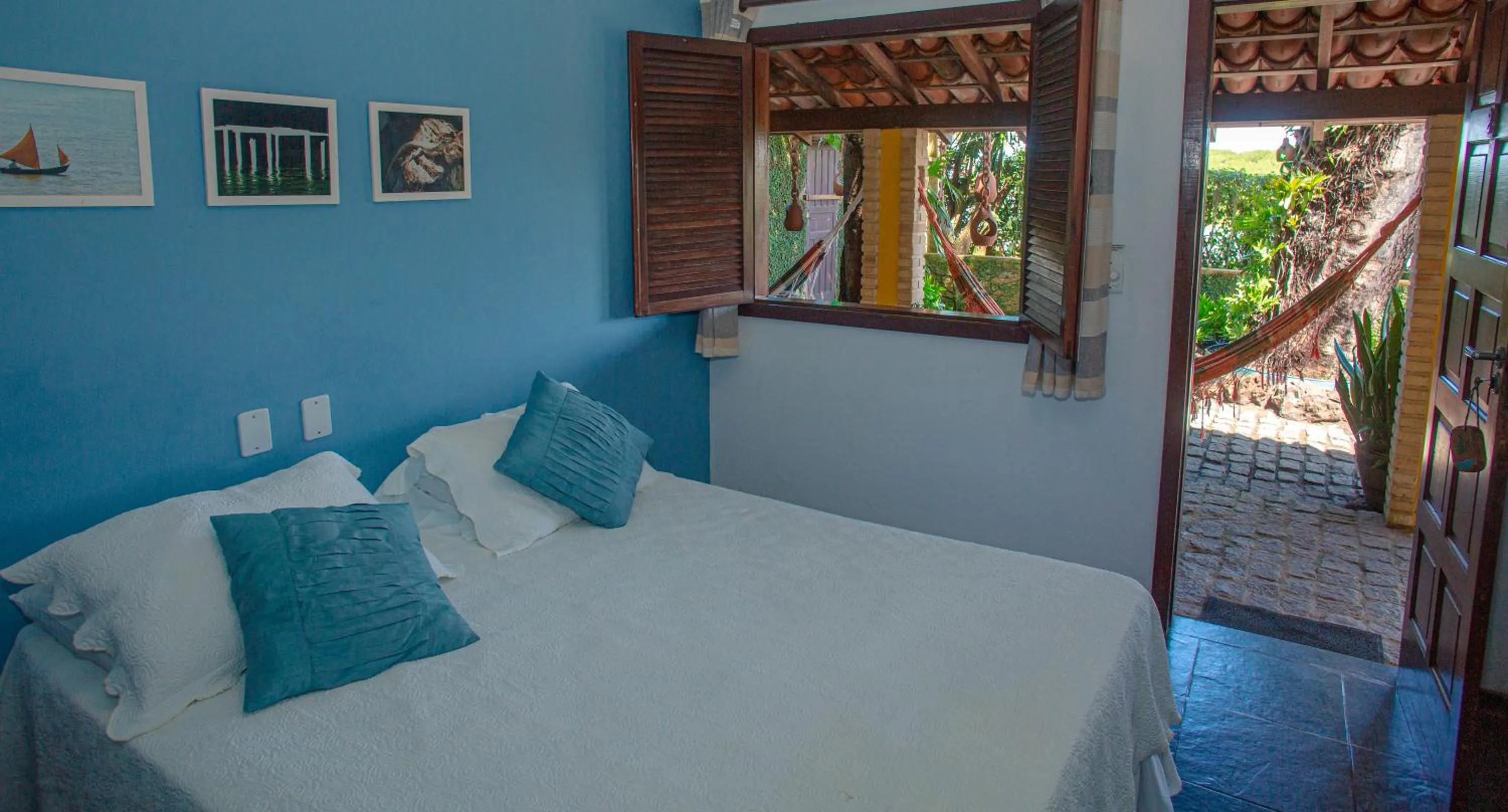 Bed in Pousada Canto do Rio