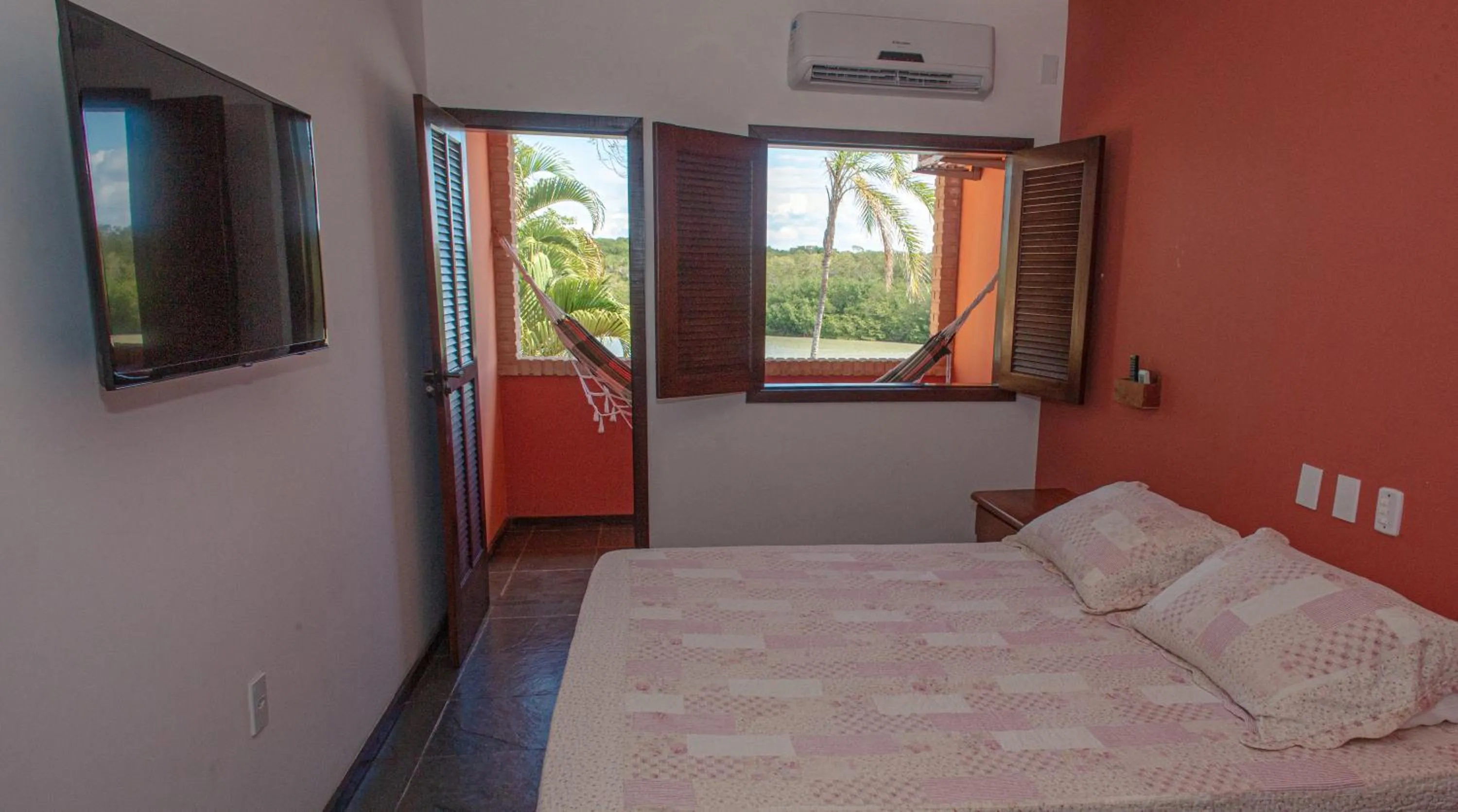 Bed in Pousada Canto do Rio