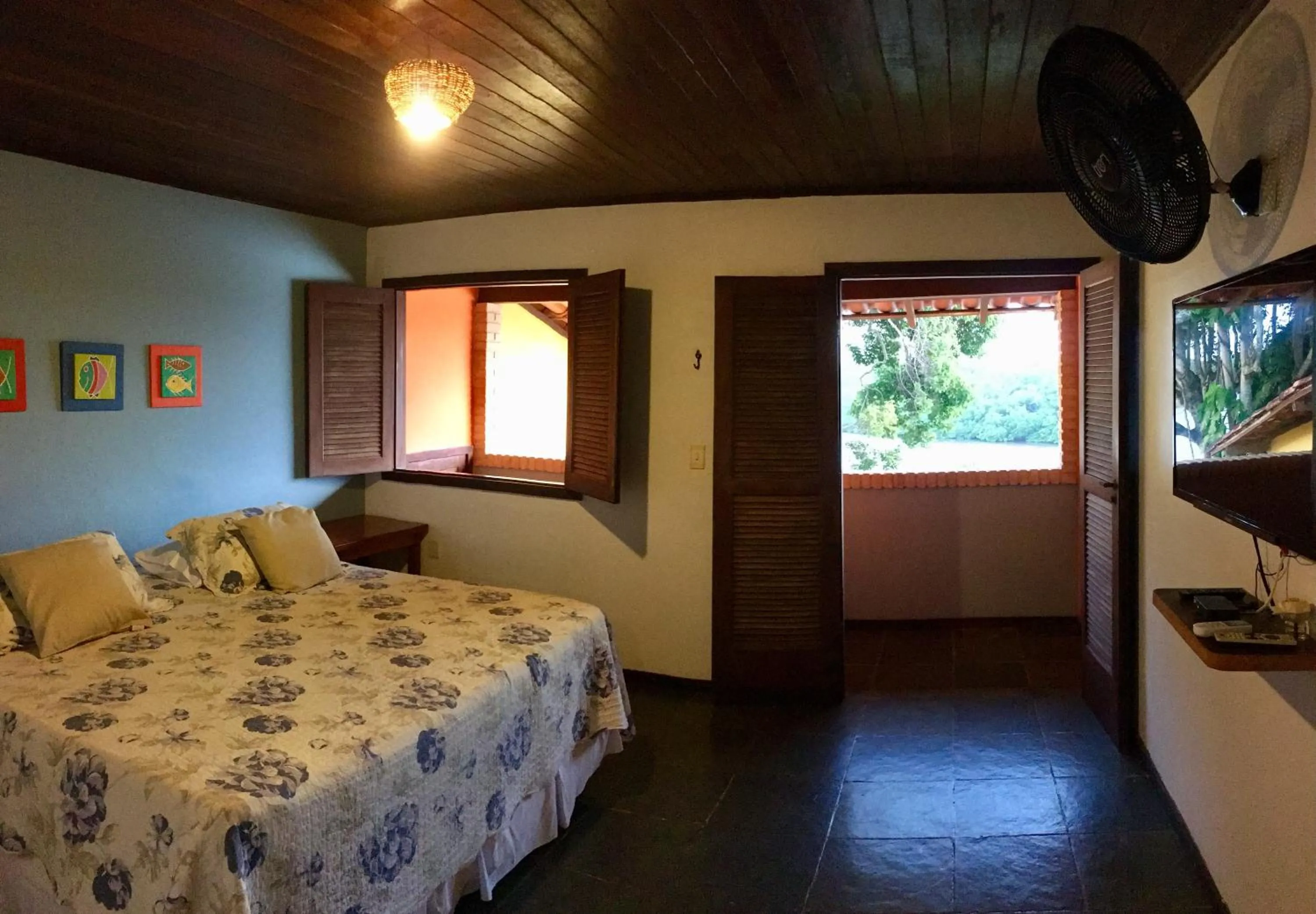 Bed in Pousada Canto do Rio