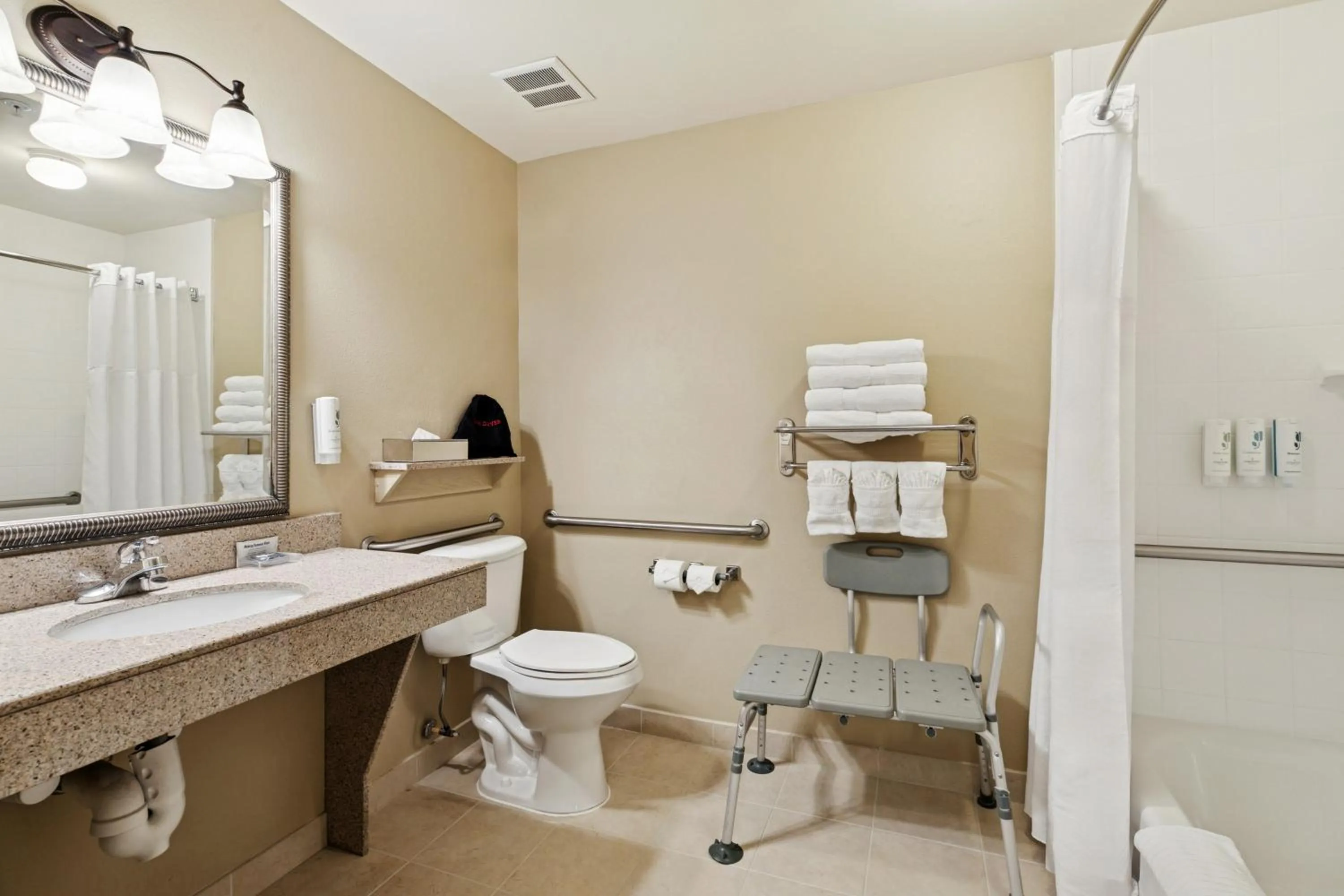 Bathroom in Country Inn & Suites by Radisson, Covington, LA