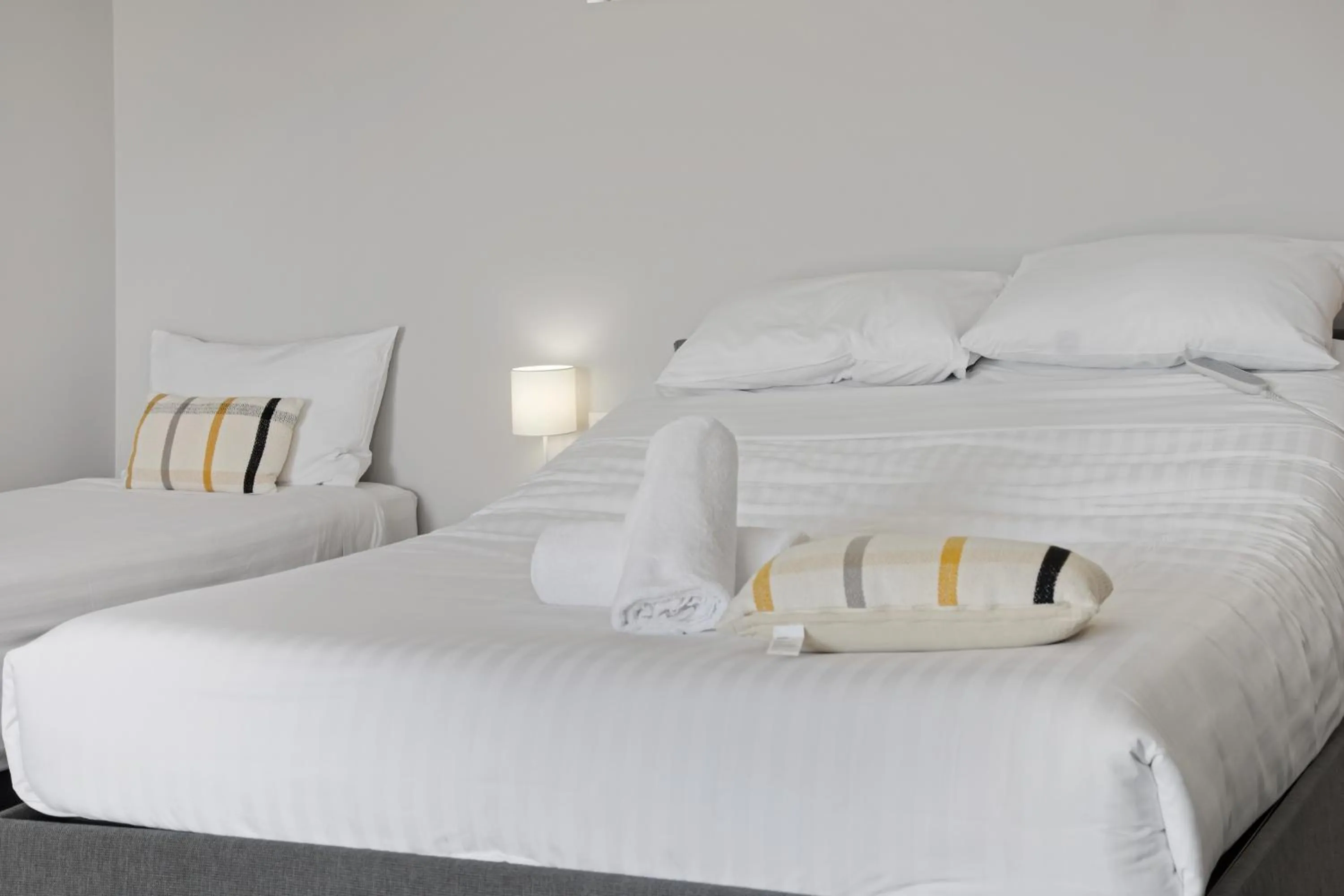 Bed in Hive Hotel, Moruya