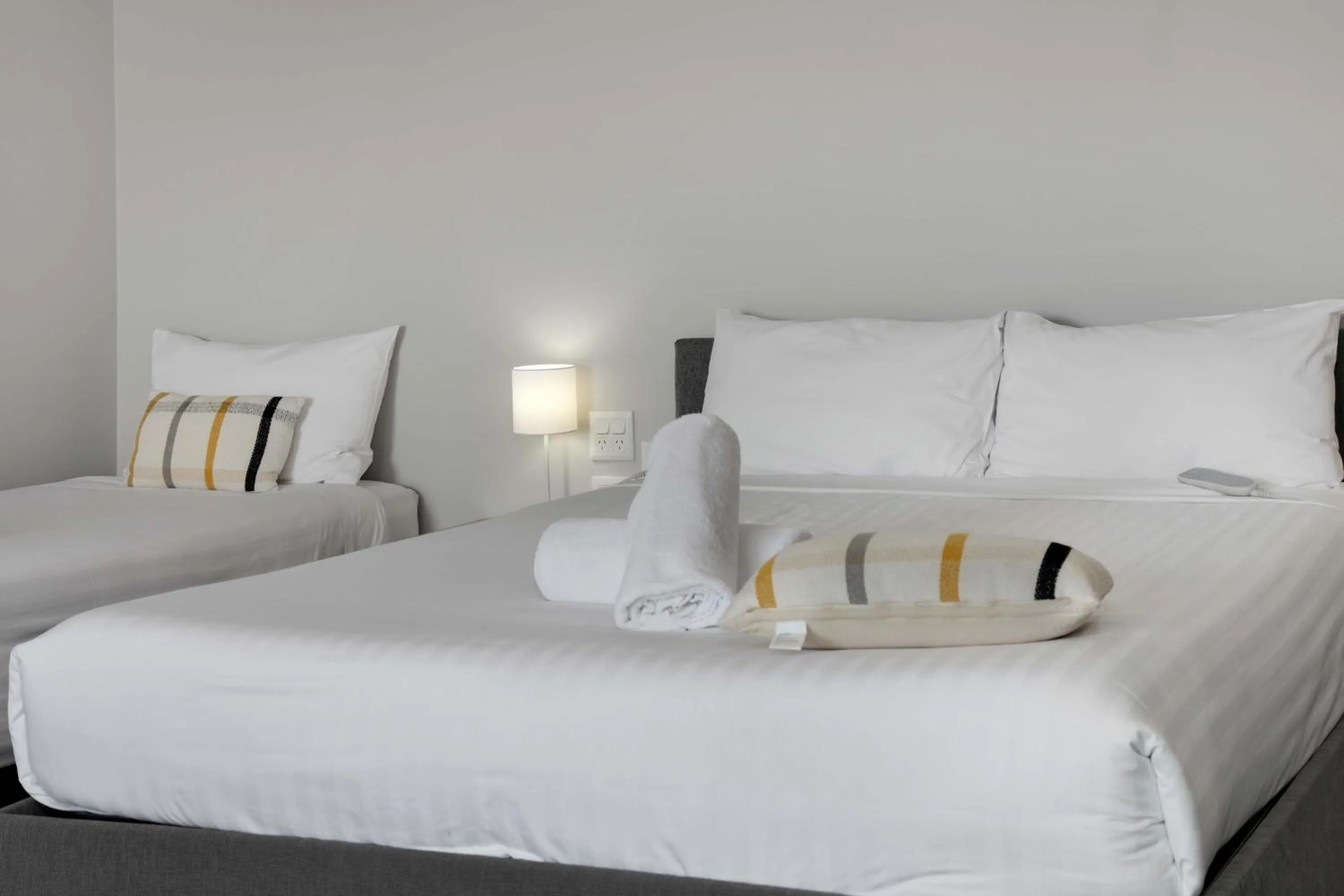 Bed in Hive Hotel, Moruya