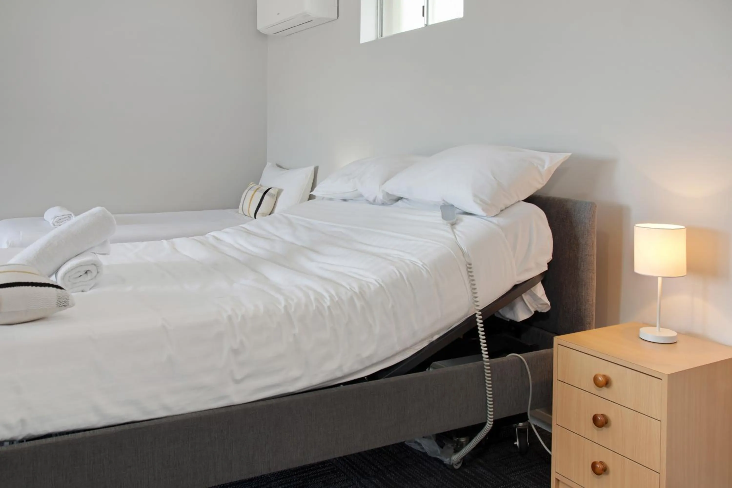 Bed in Hive Hotel, Moruya
