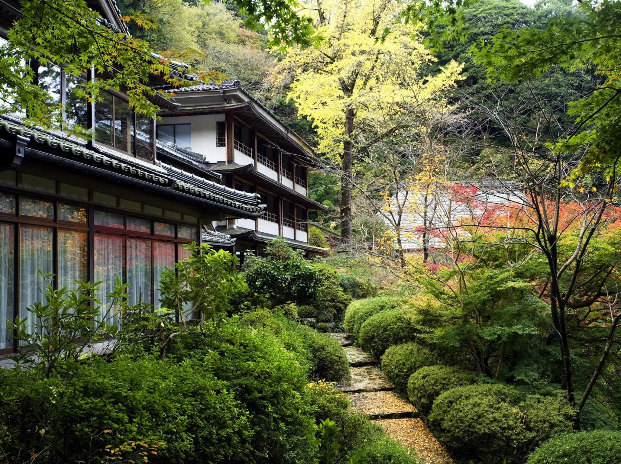 Facade/entrance in Ryokan Koyokan