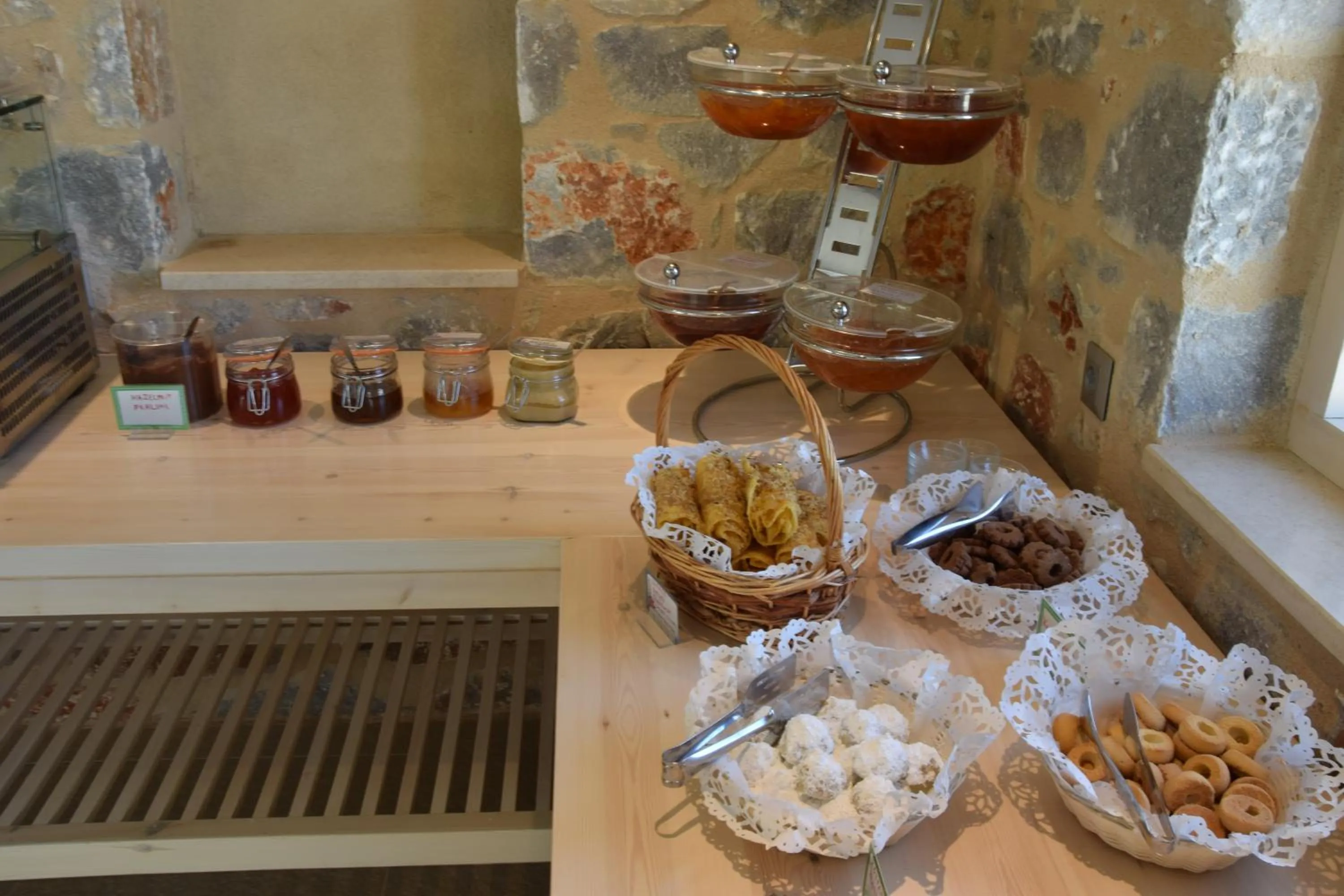 Food close-up in Lefktron Hotel