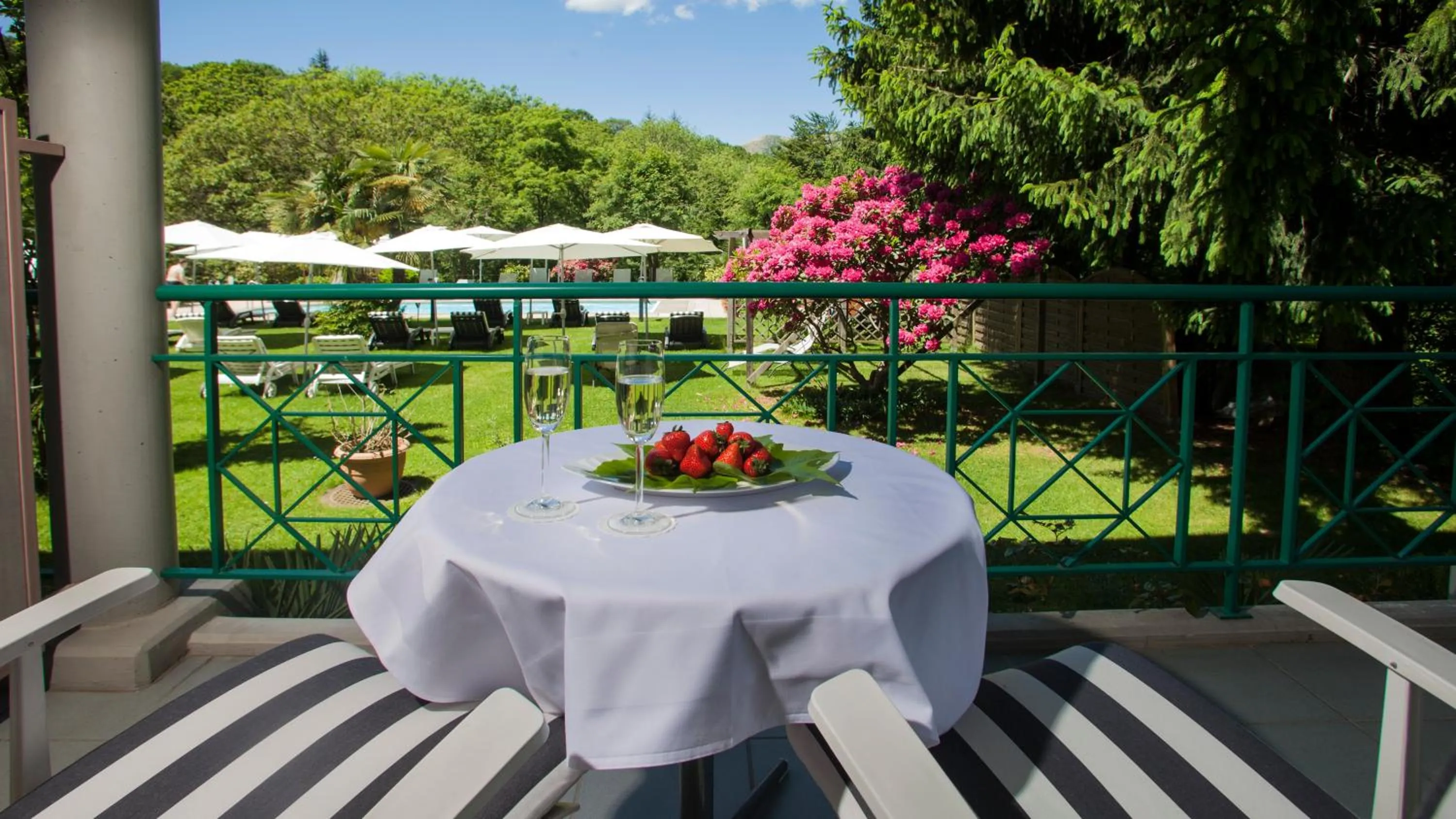 Balcony/Terrace in Hotel & Spa Cacciatori