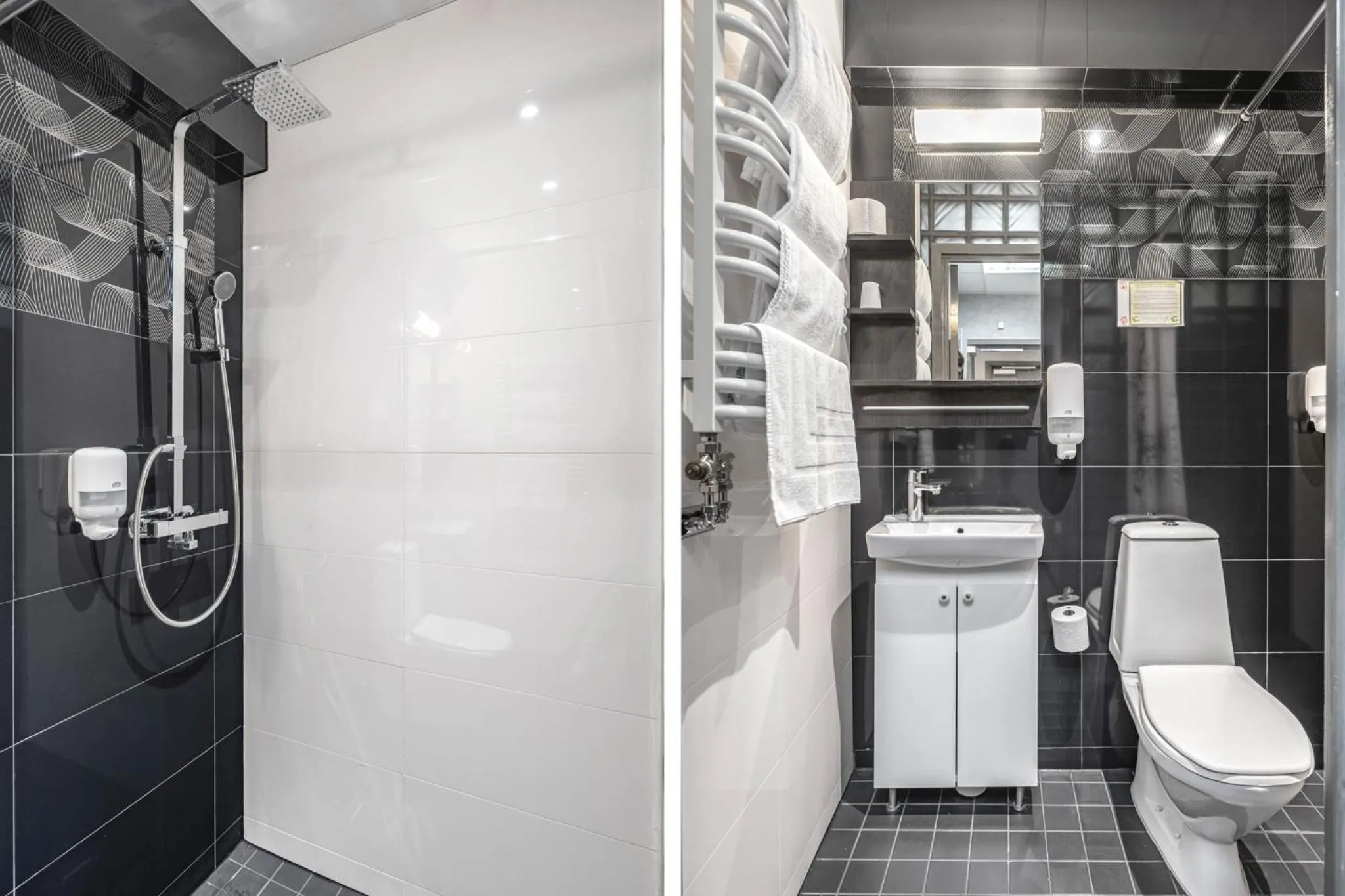 Shower in Stockholm Inn Hotel