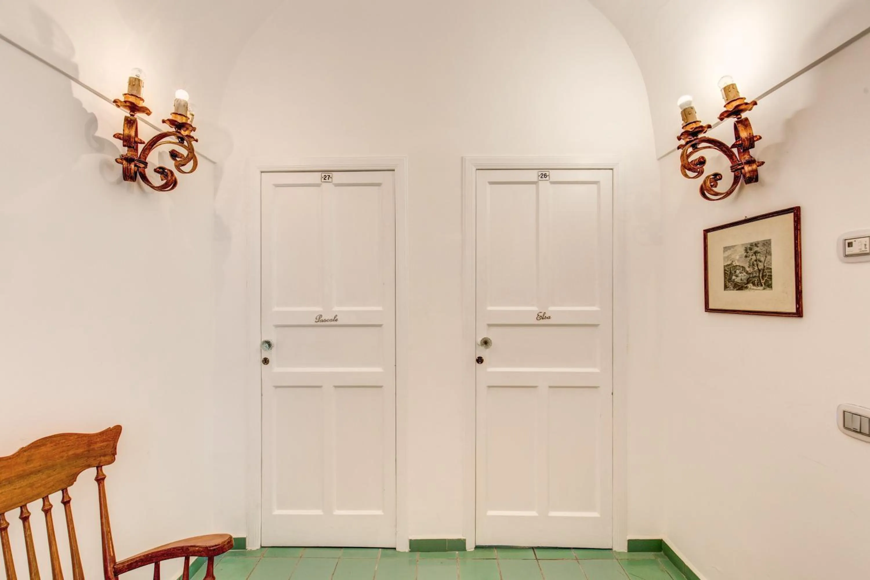 Decorative detail in Villa Calypso