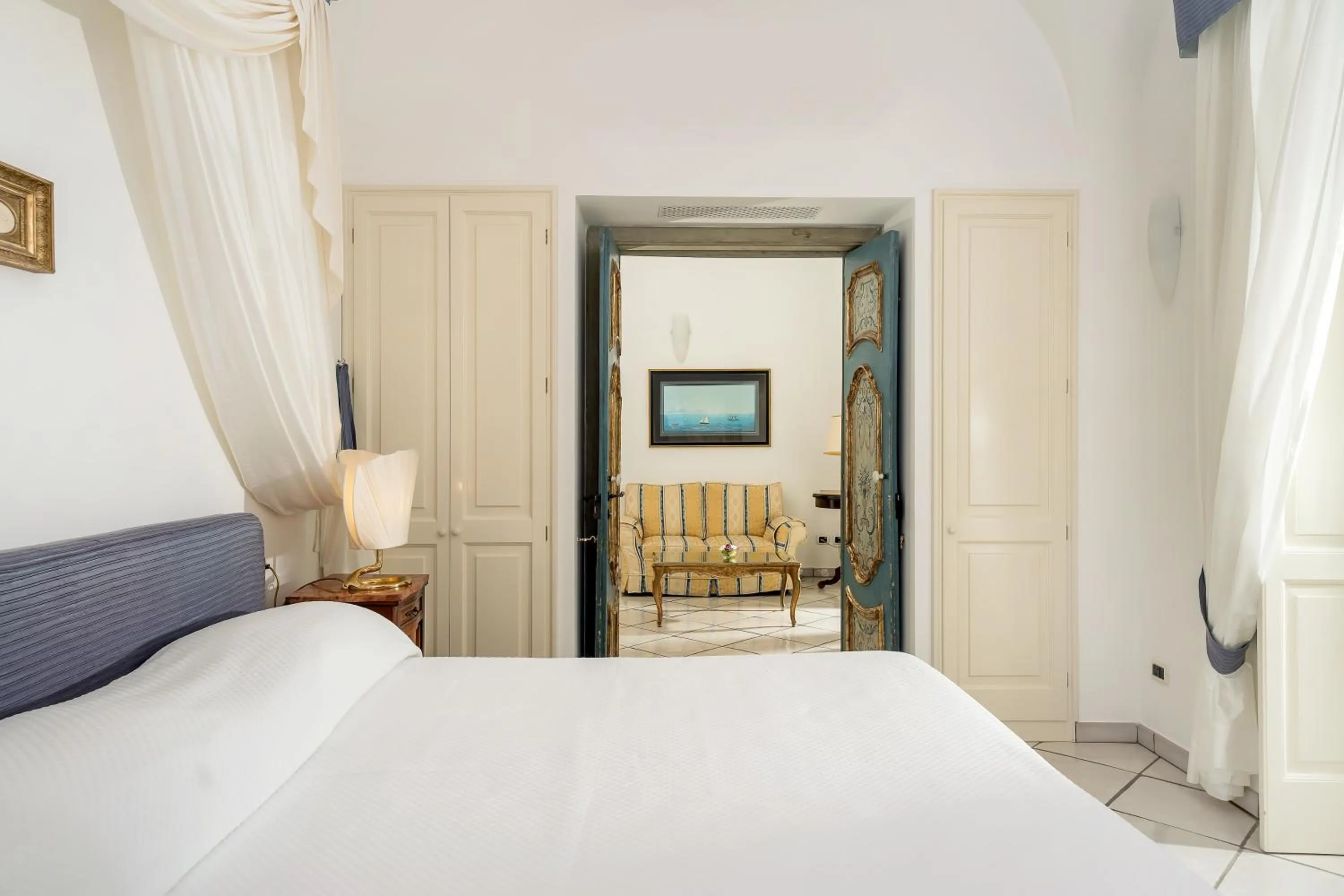 Bed in Hotel Santa Caterina