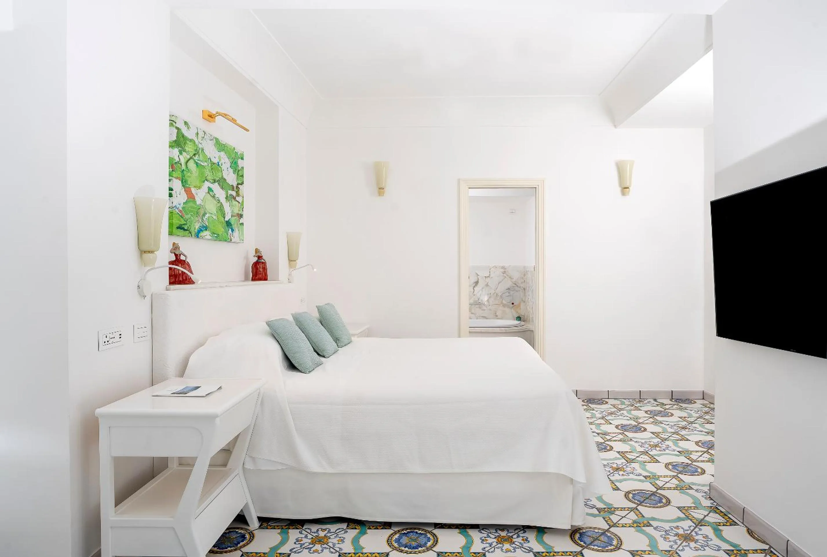 Bedroom, Bed in Hotel Santa Caterina