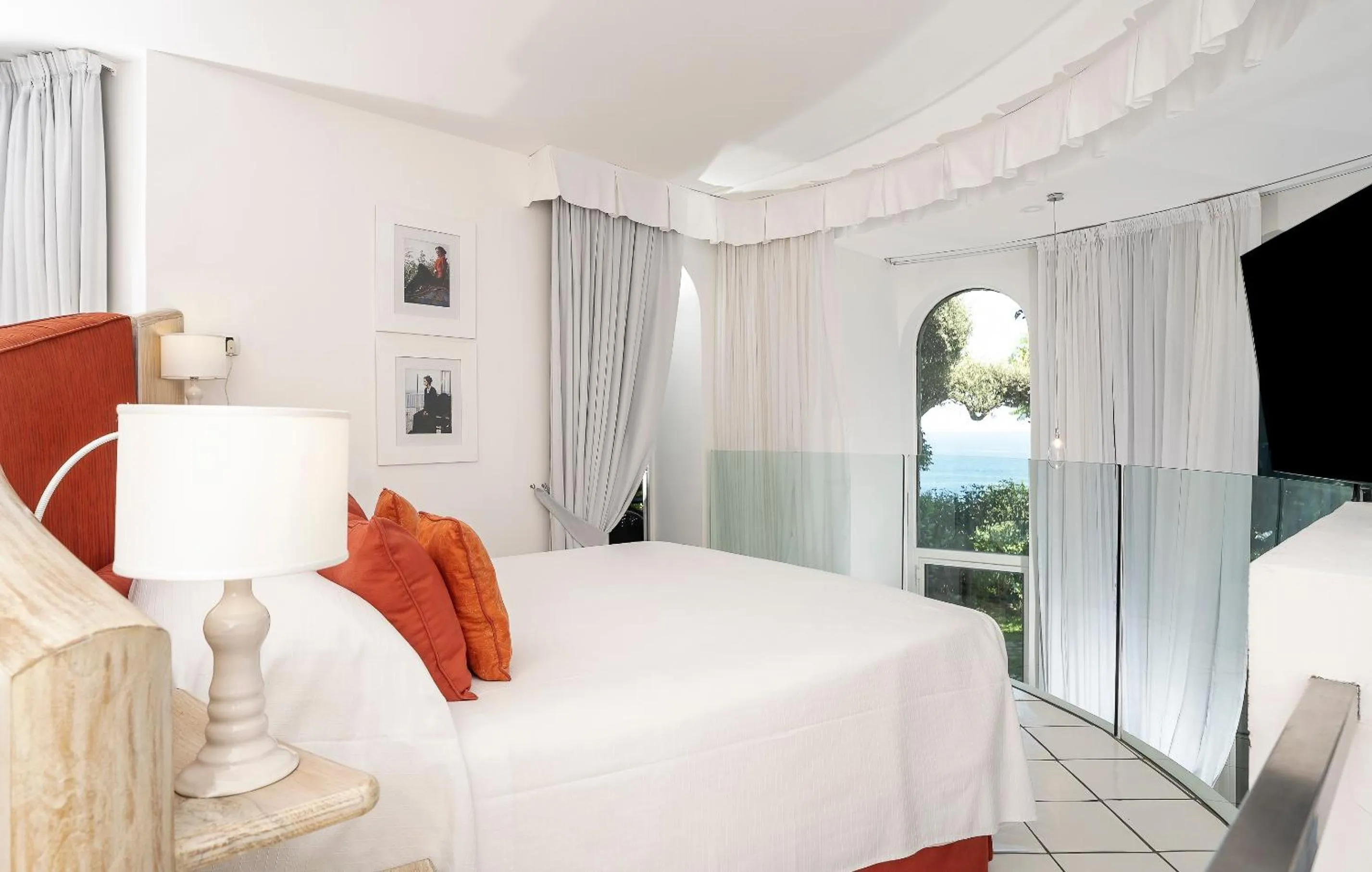 Bed in Hotel Santa Caterina