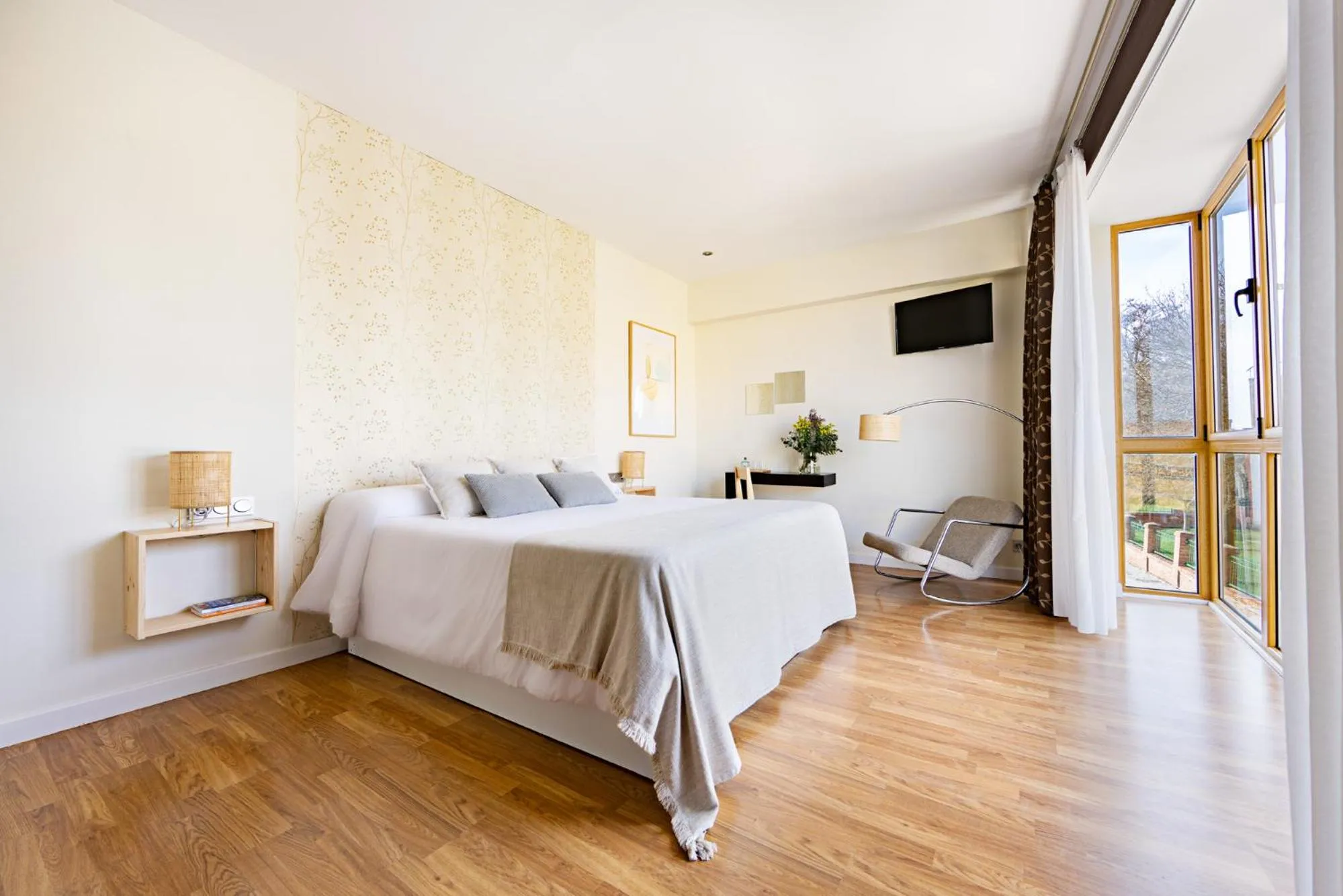 Bed in Eco-Hotel Doña Mayor