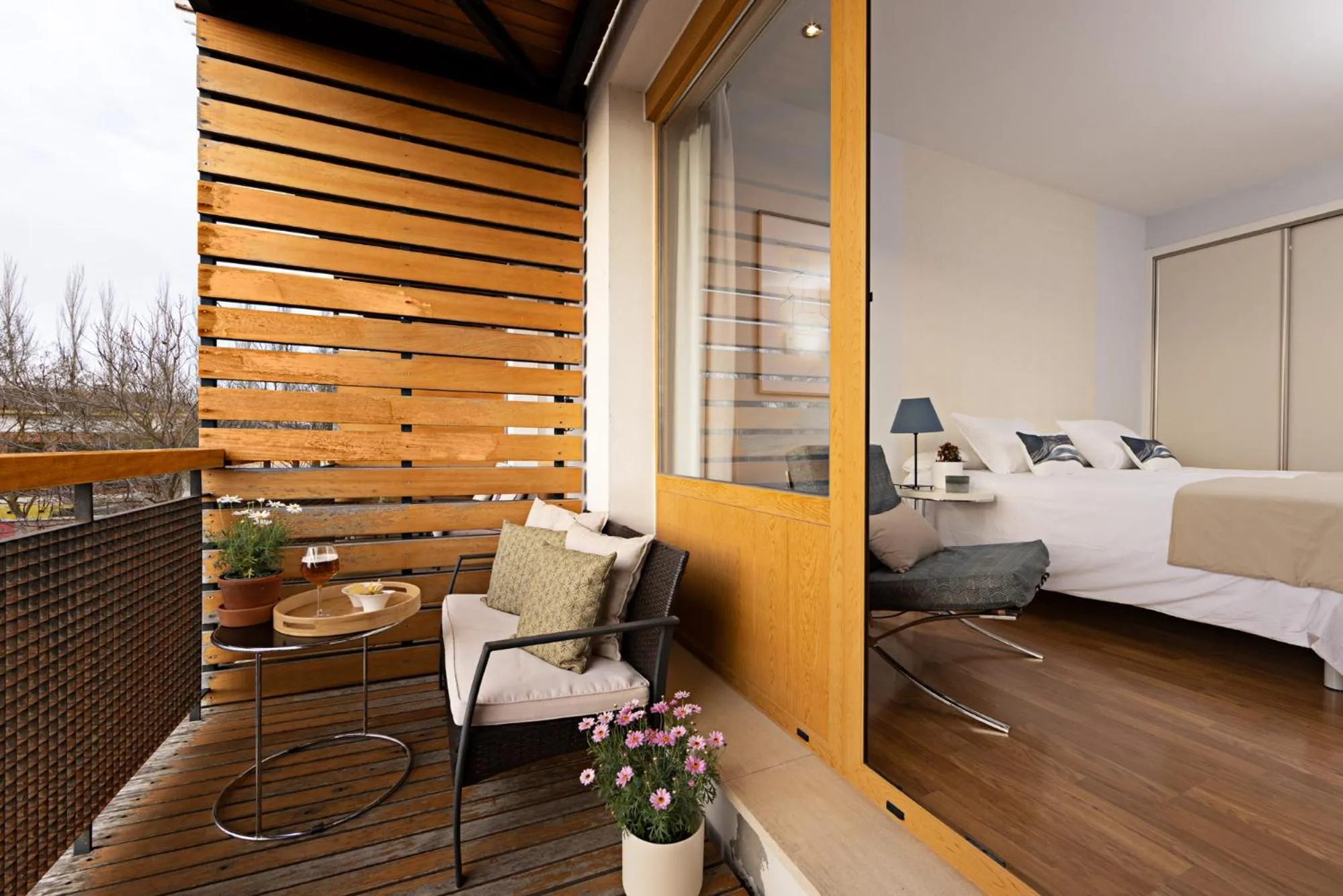 View (from property/room), Bed in Eco-Hotel Doña Mayor