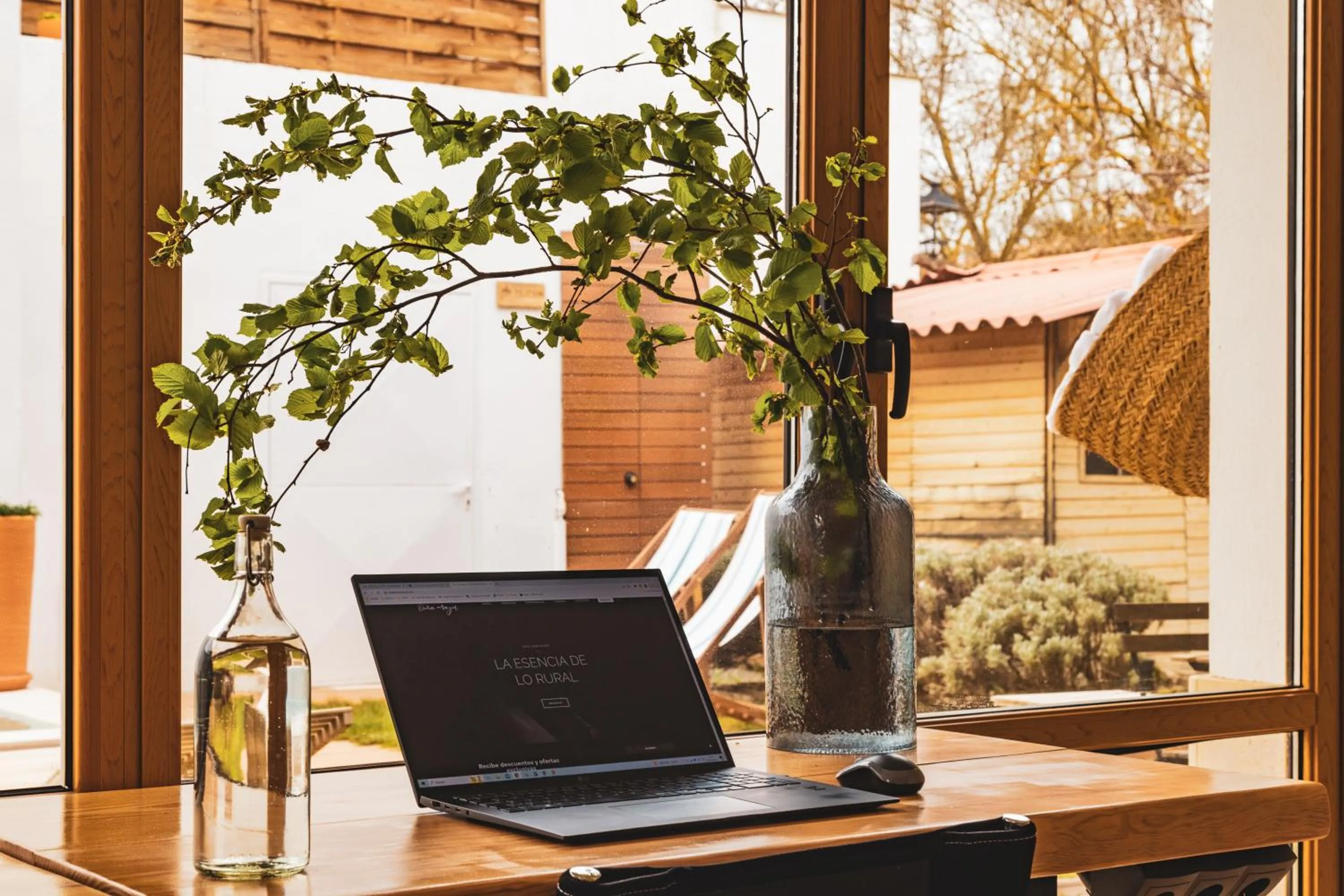 Seating area in Eco-Hotel Doña Mayor