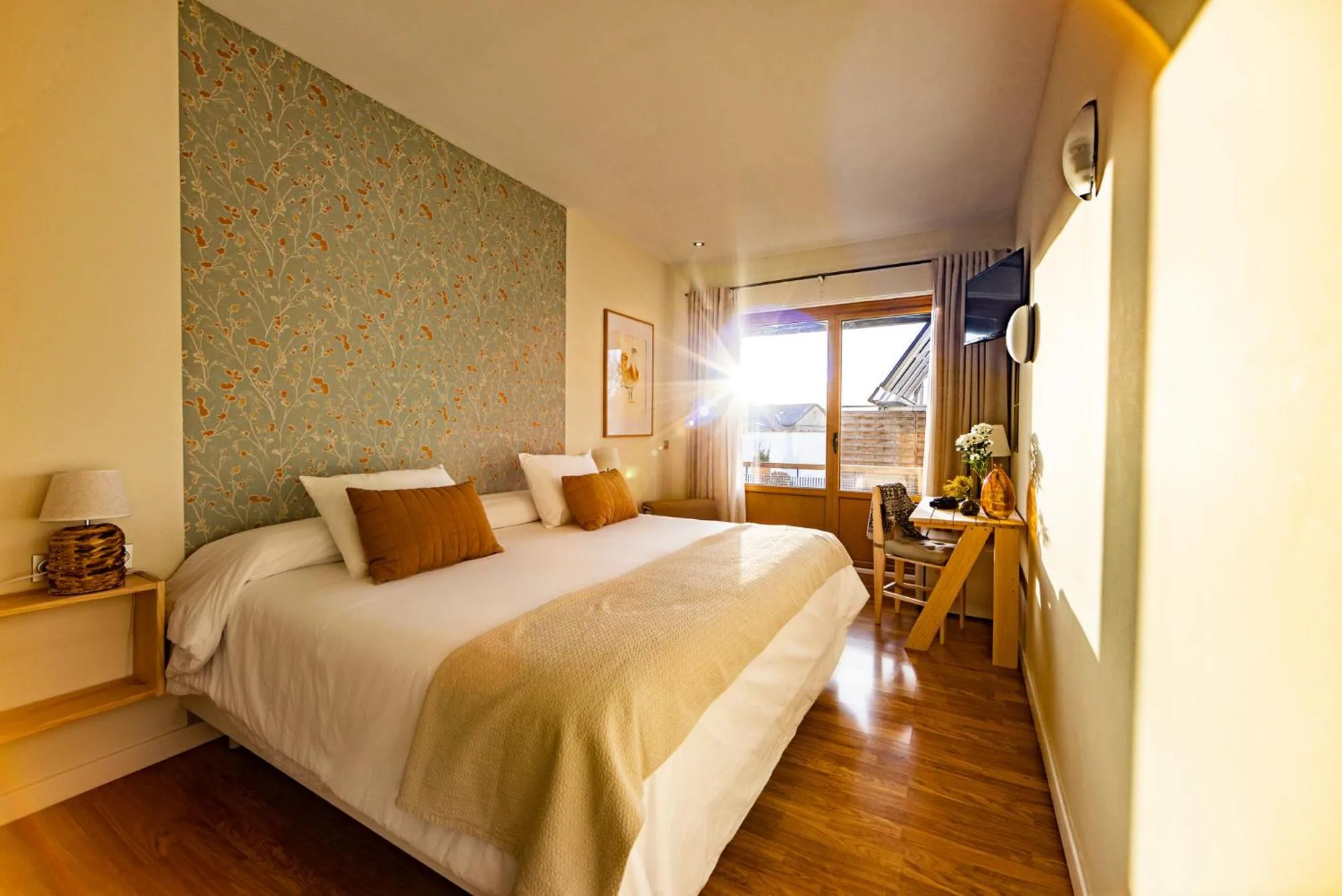 Bed in Eco-Hotel Doña Mayor