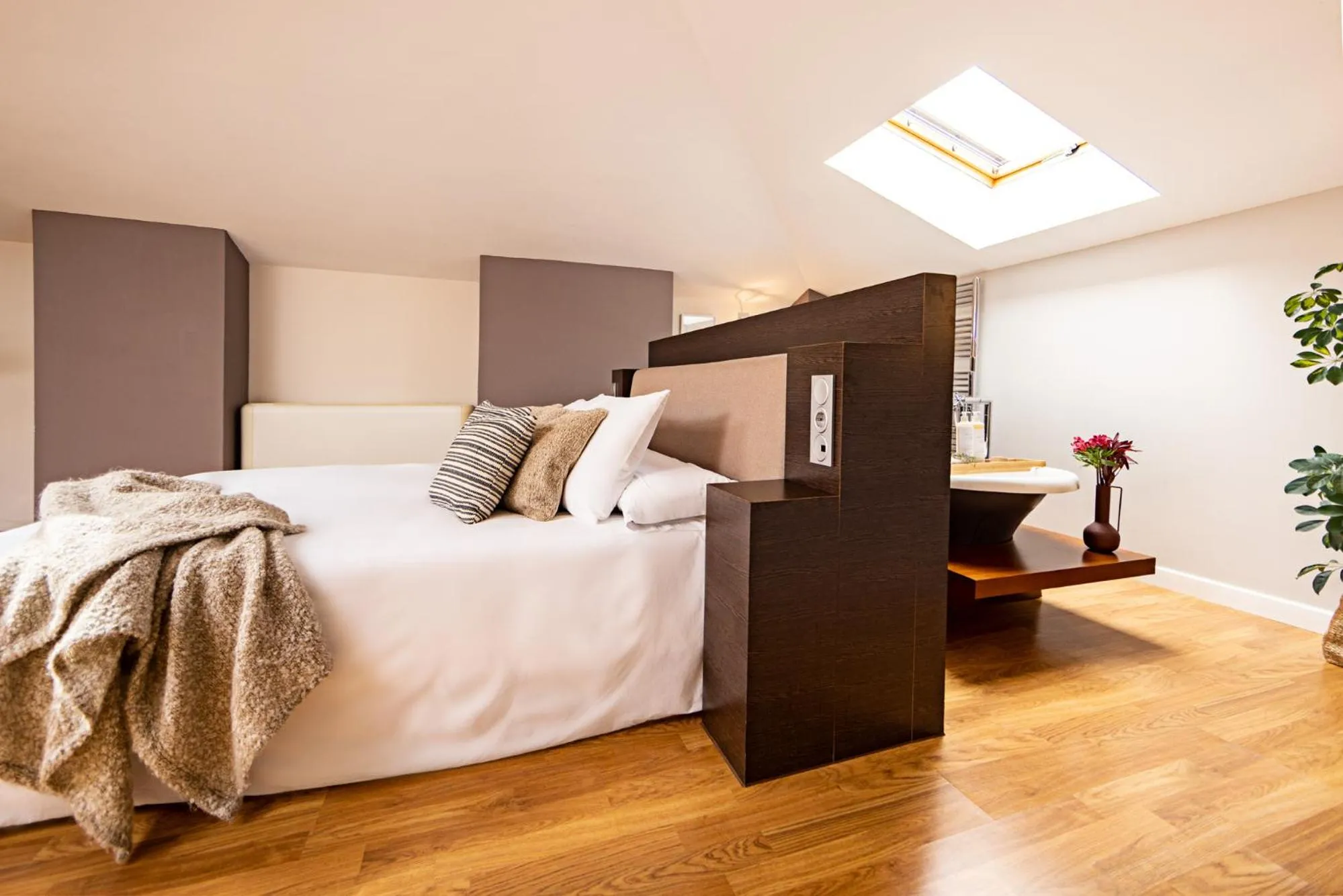 Bed in Eco-Hotel Doña Mayor