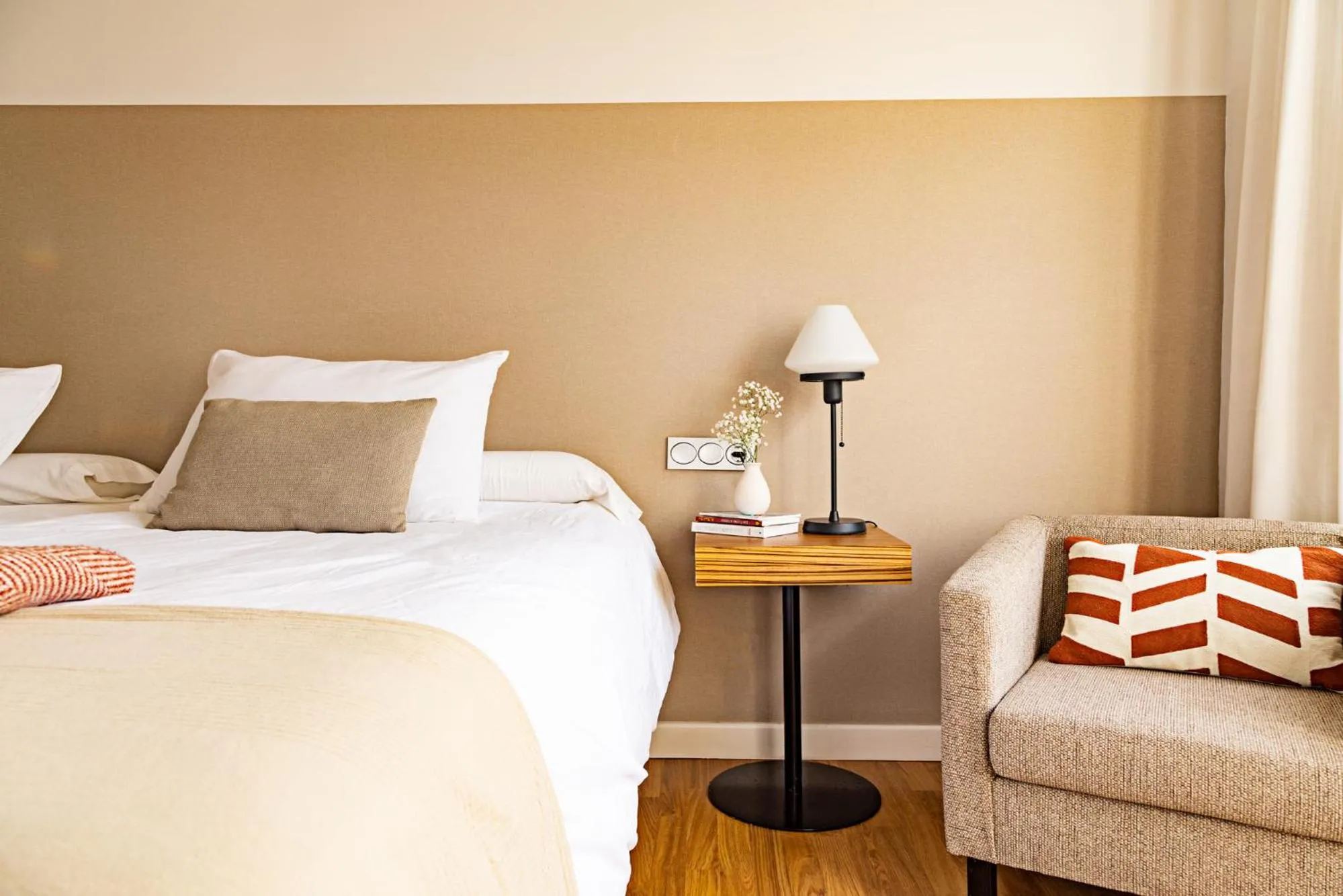 Bed in Eco-Hotel Doña Mayor