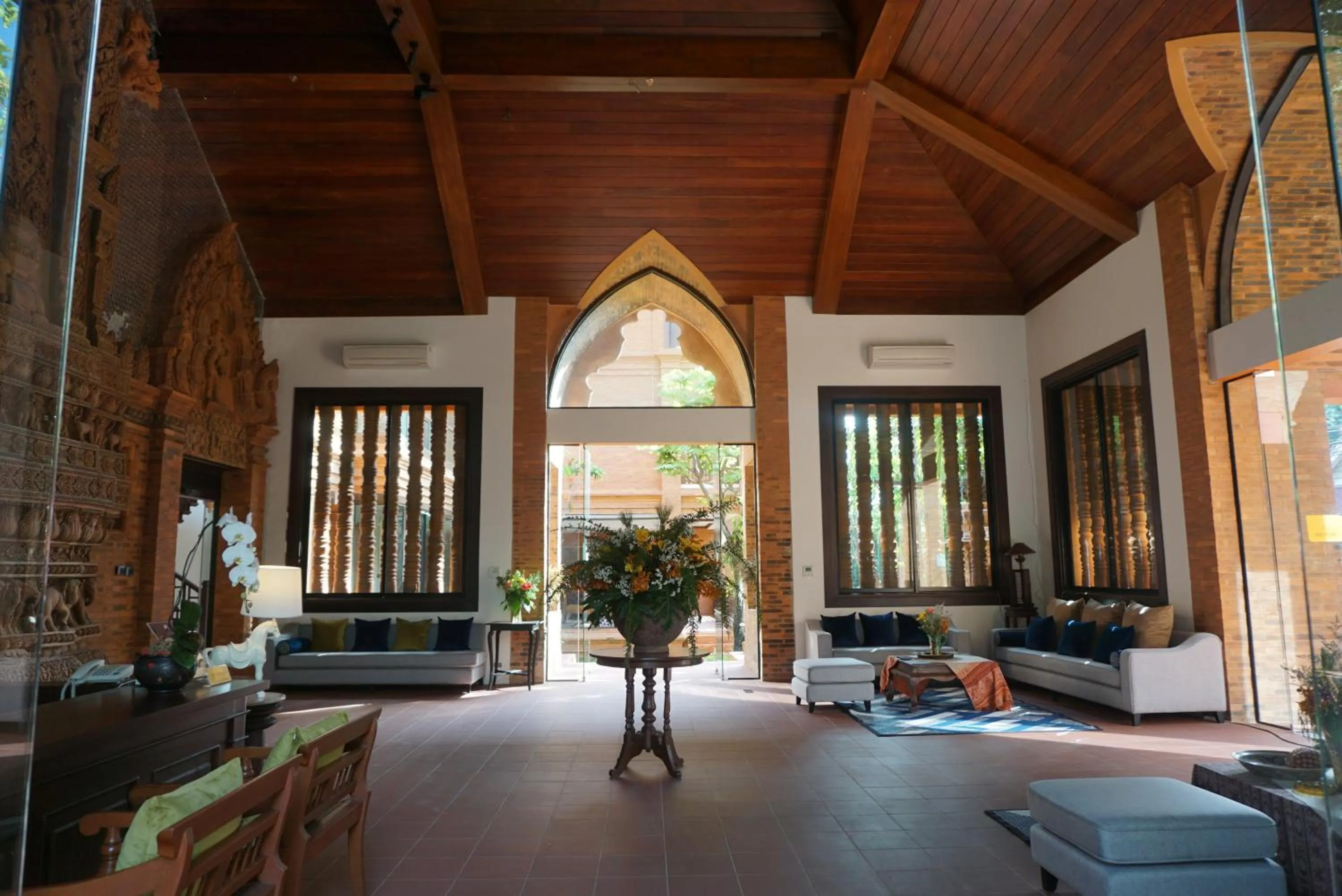 Seating area in Phor Liang Meun Terracotta Arts