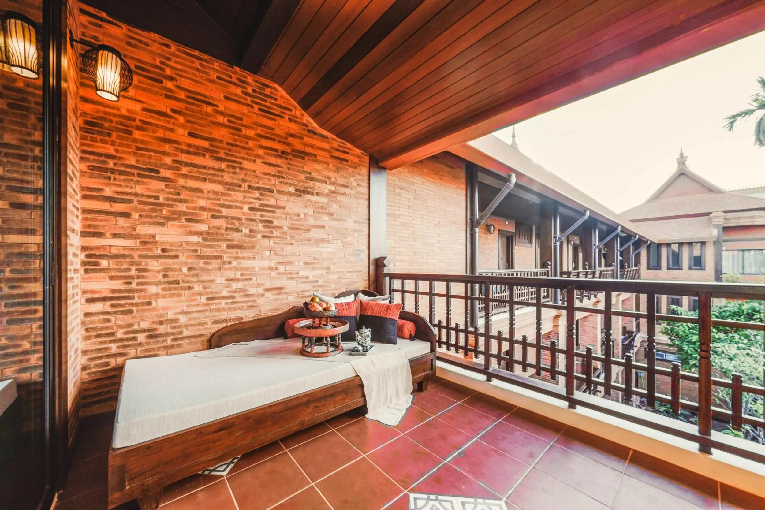 Balcony/Terrace, Bed in Phor Liang Meun Terracotta Arts