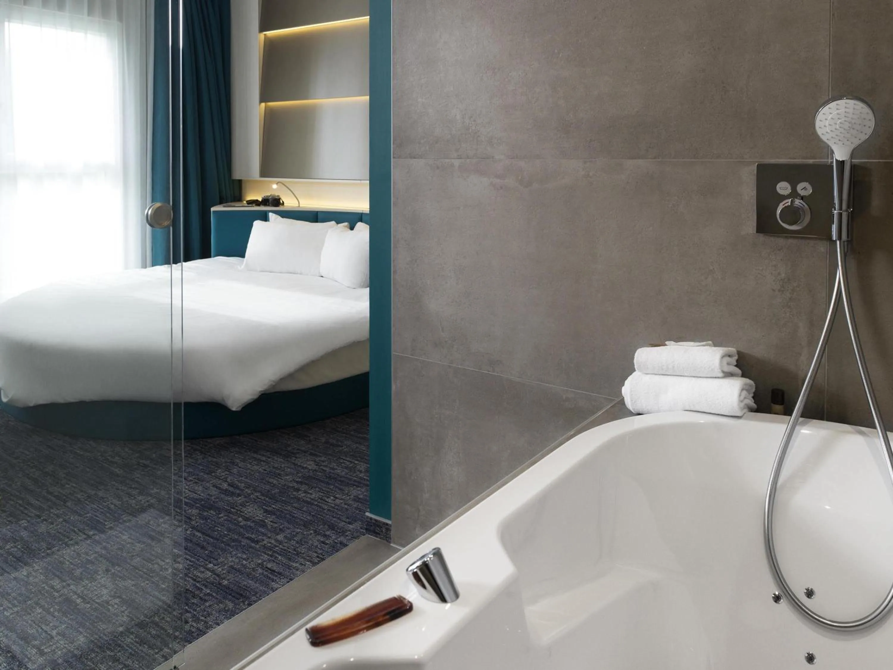 Bedroom, Bed in Ibis Styles Nivelles