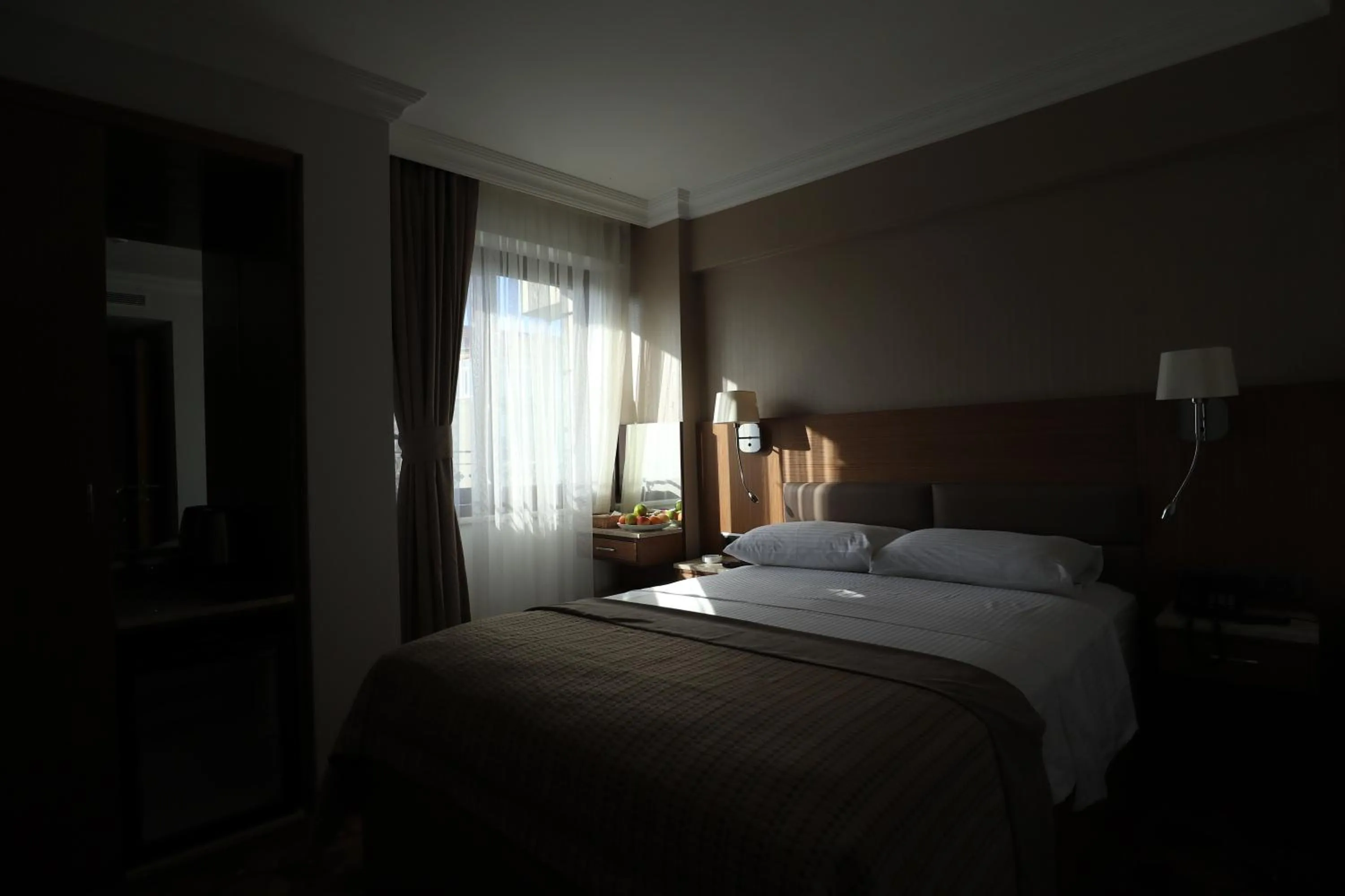 Bed in NL Amsterdam Hotel