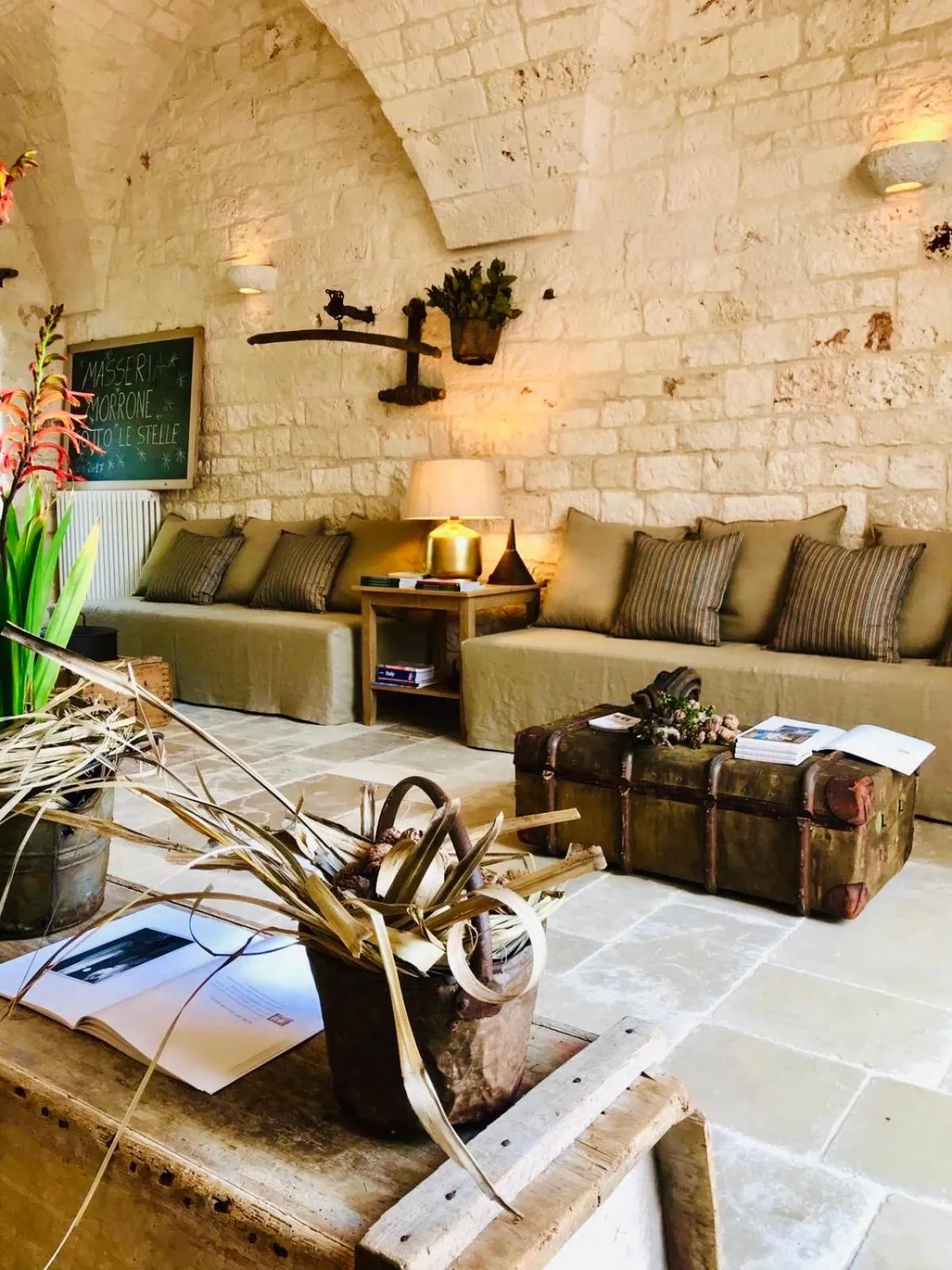 Living room in Masseria Morrone