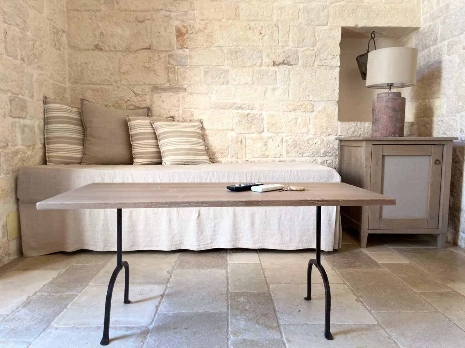 Seating area in Masseria Morrone