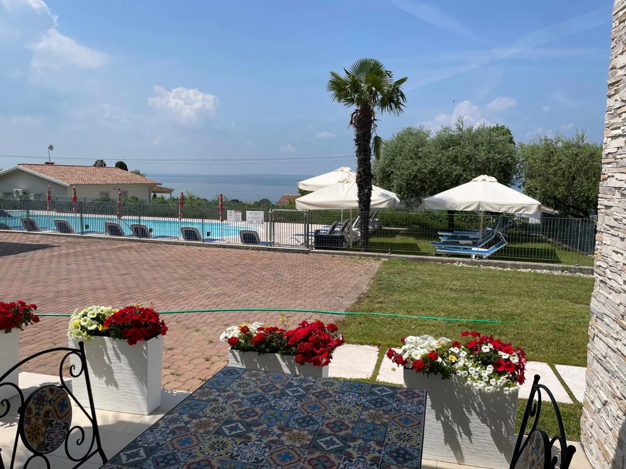 Patio in Hotel Panoramica