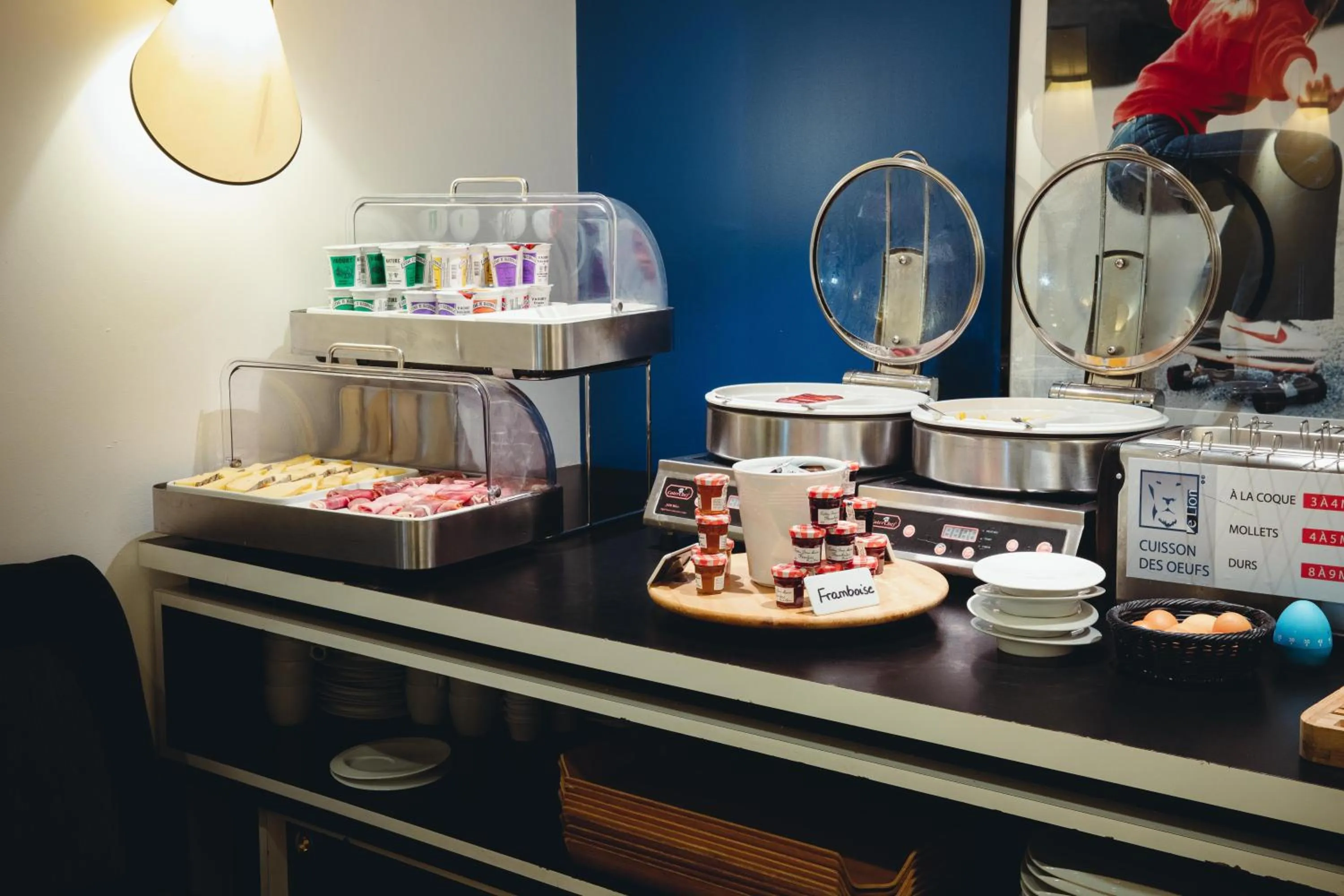Continental breakfast in The Originals Boutique, Hôtel Le Lion, Clermont-Ferrand