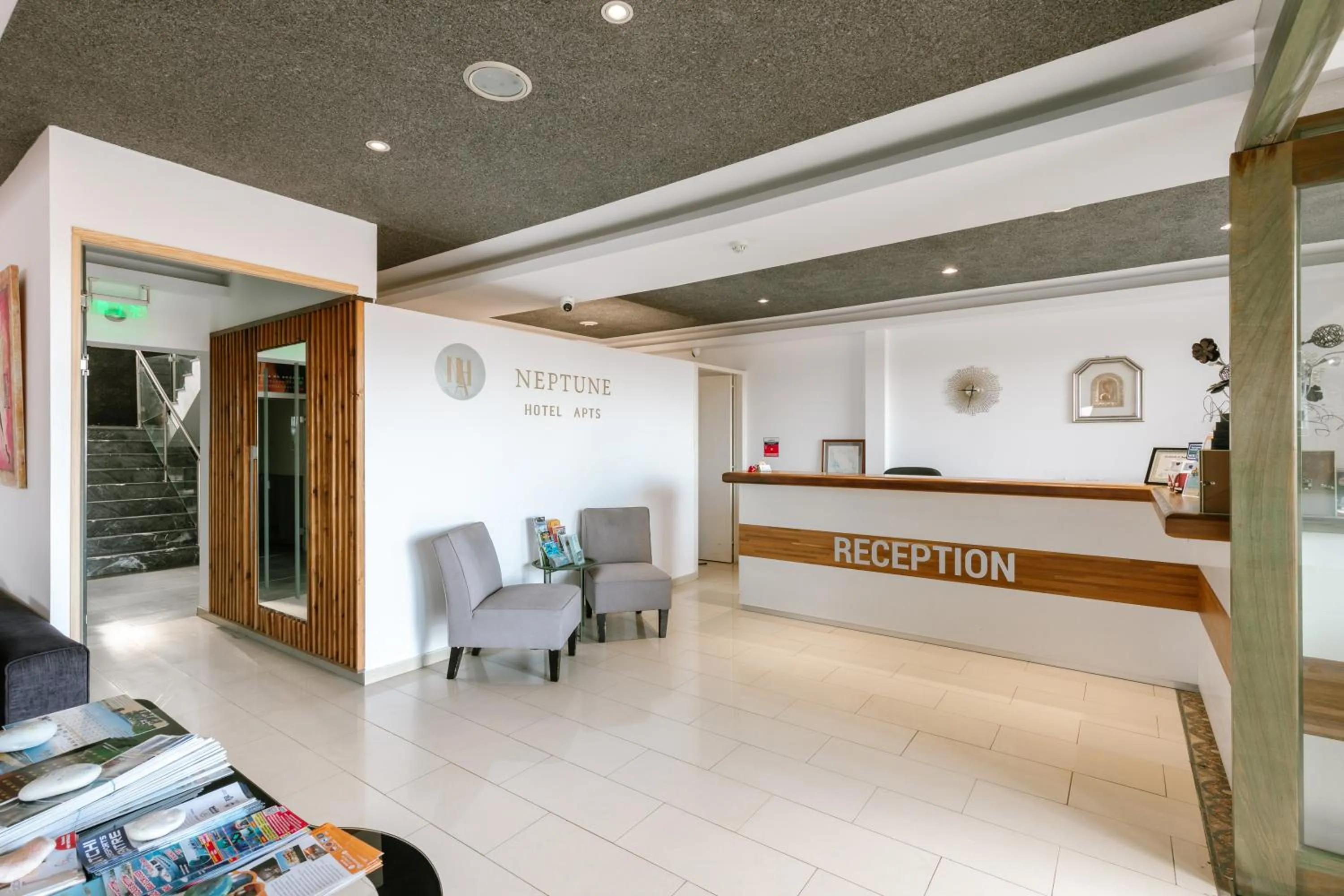 Living room in Neptune Hotel Apartments Paphos