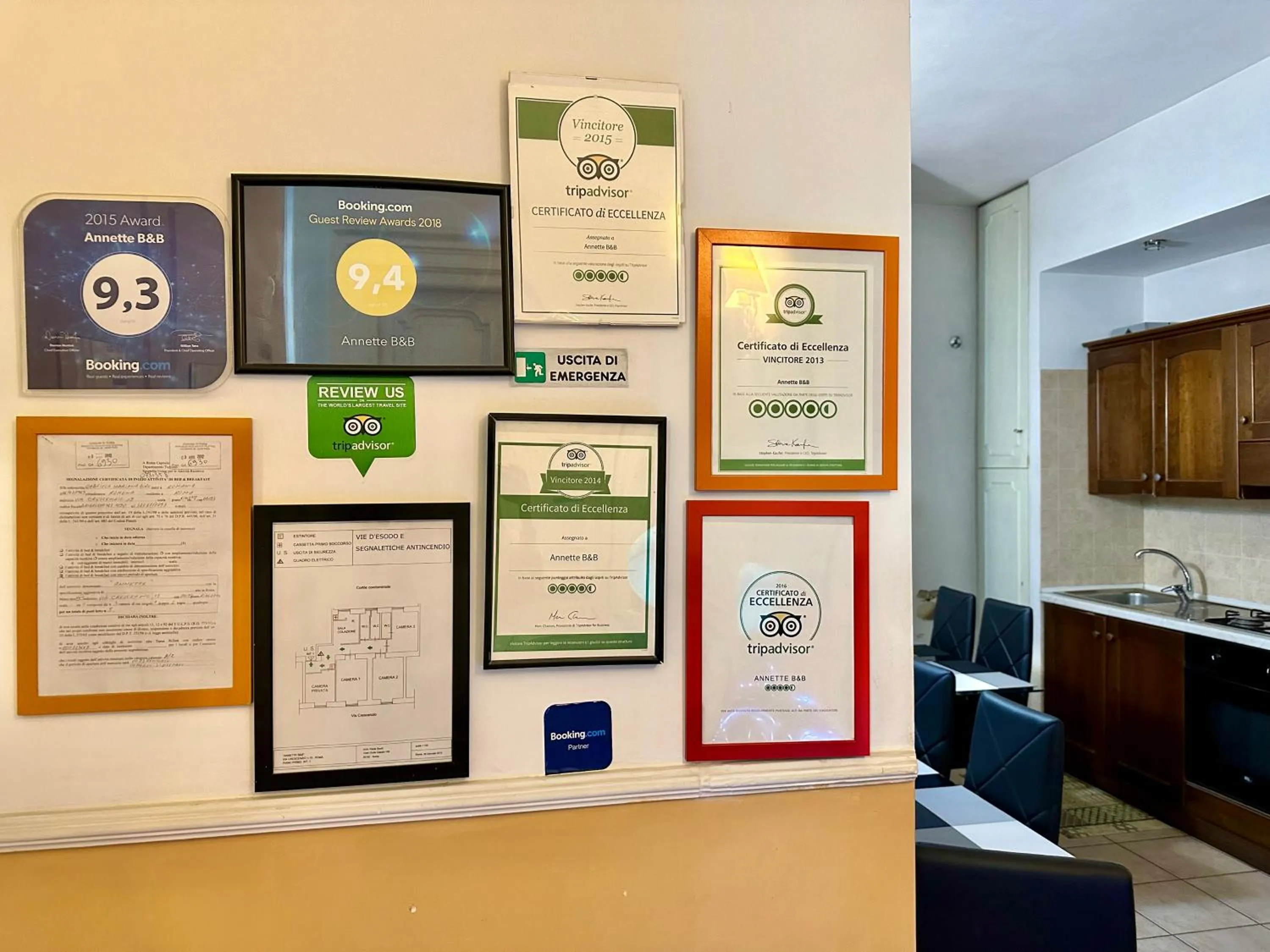 Lobby or reception in Annette B&B